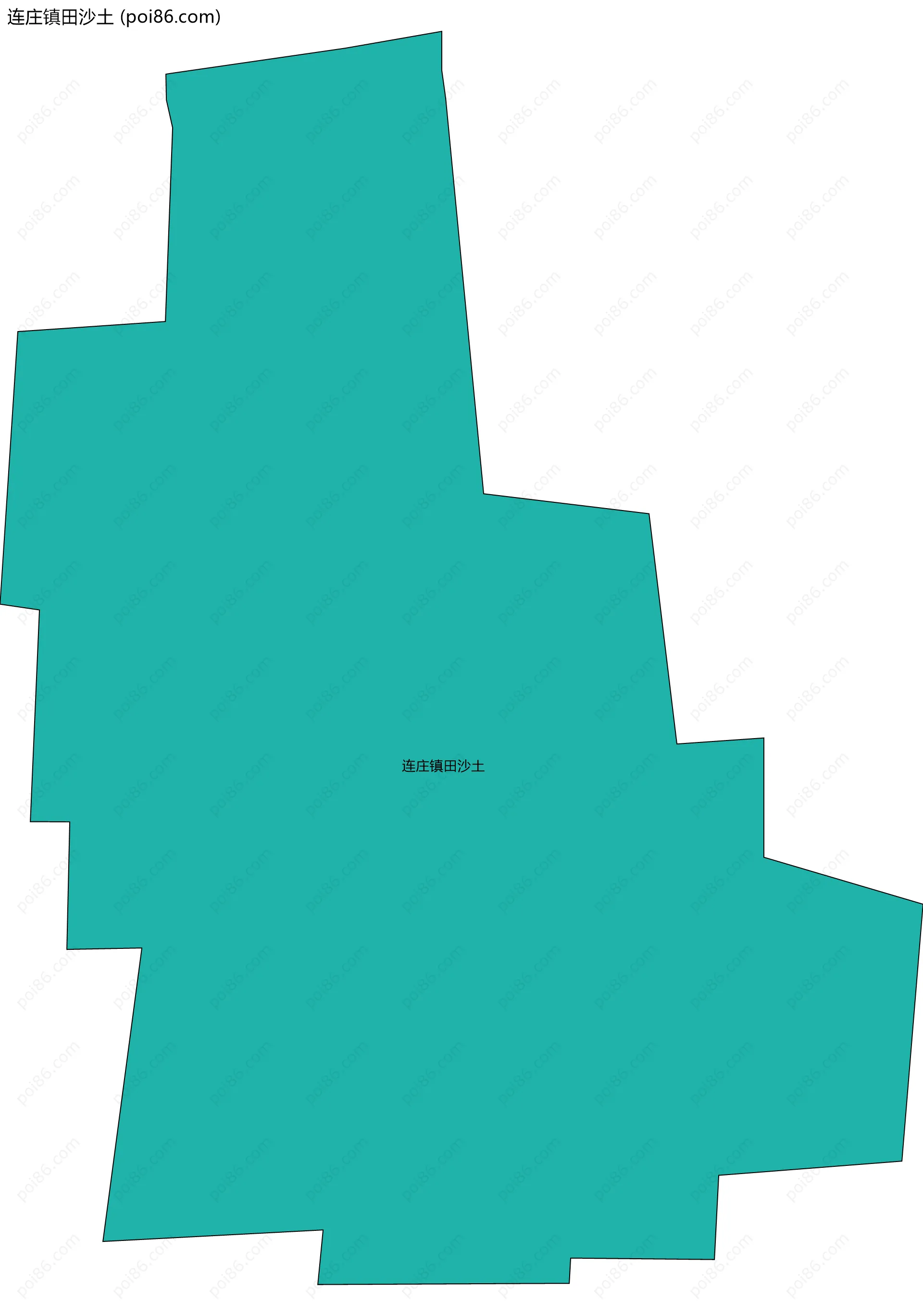 连庄镇田沙土边界地图
