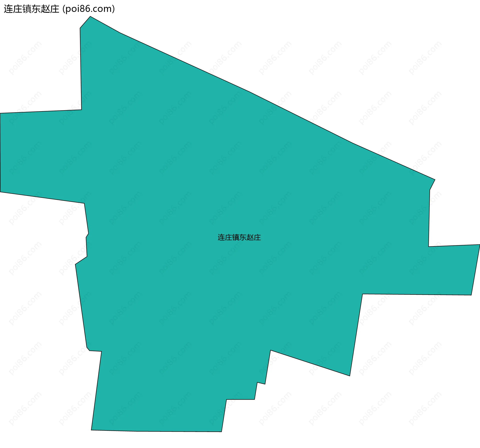 连庄镇东赵庄边界地图