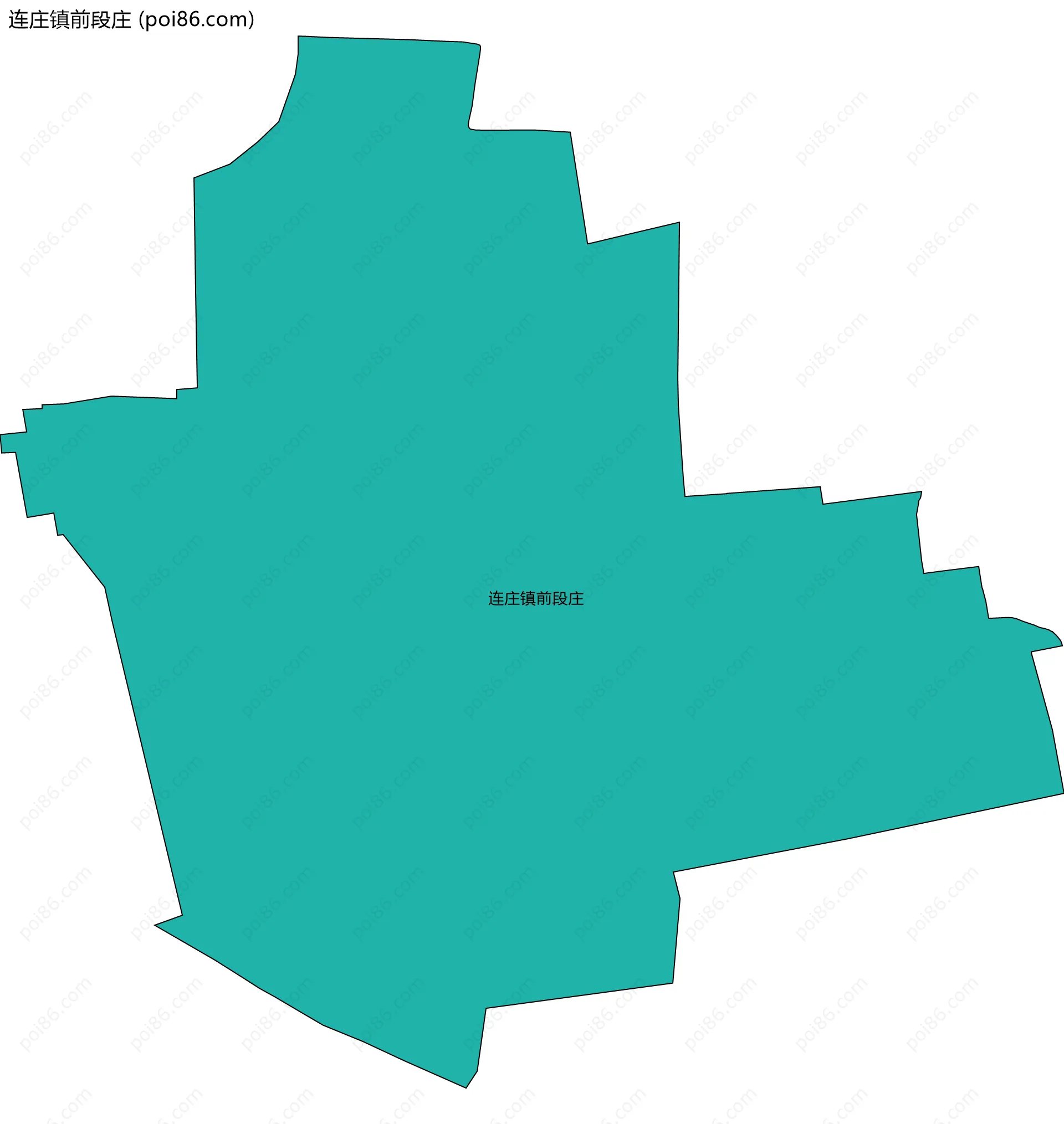 连庄镇前段庄边界地图