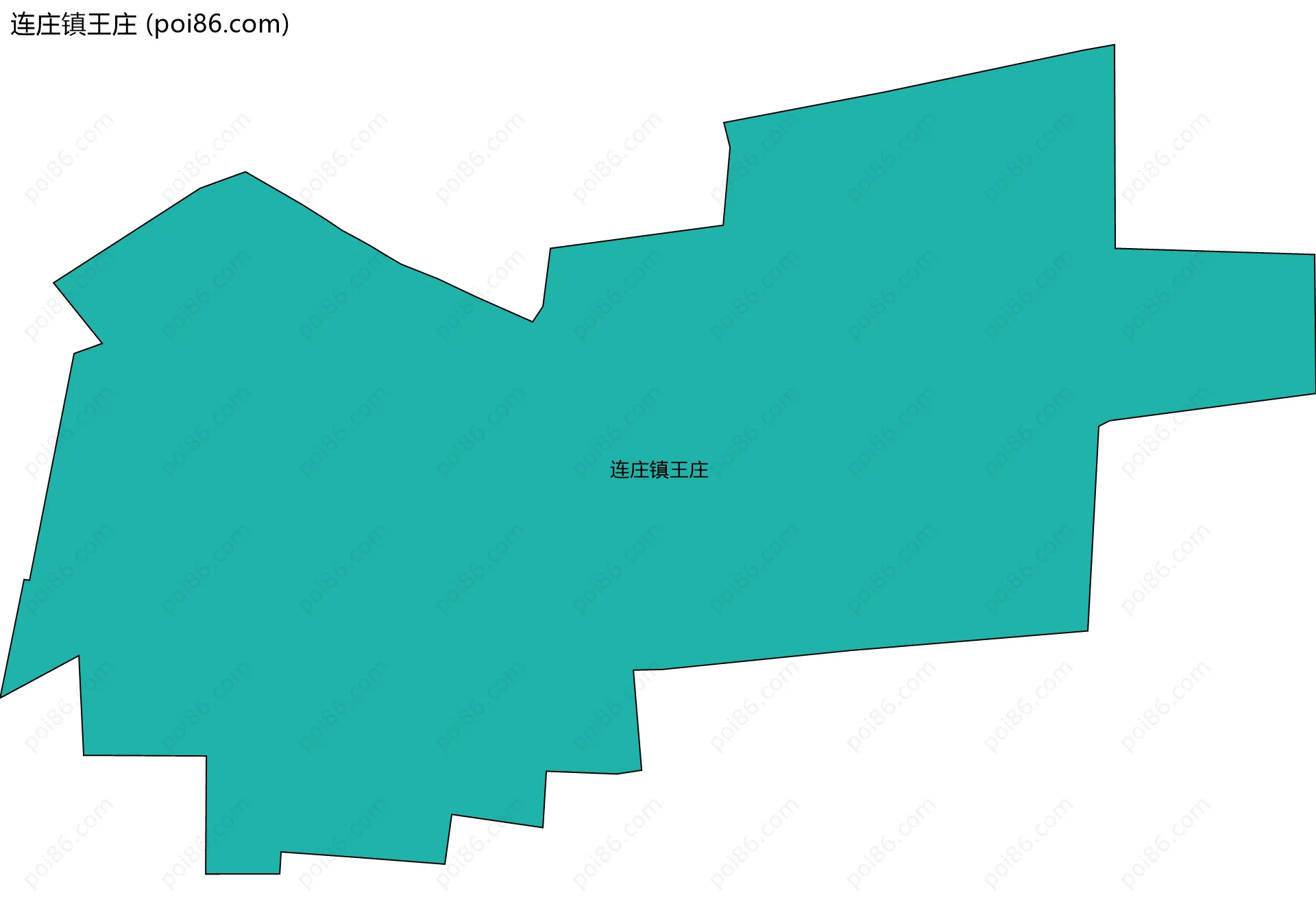 连庄镇王庄边界地图