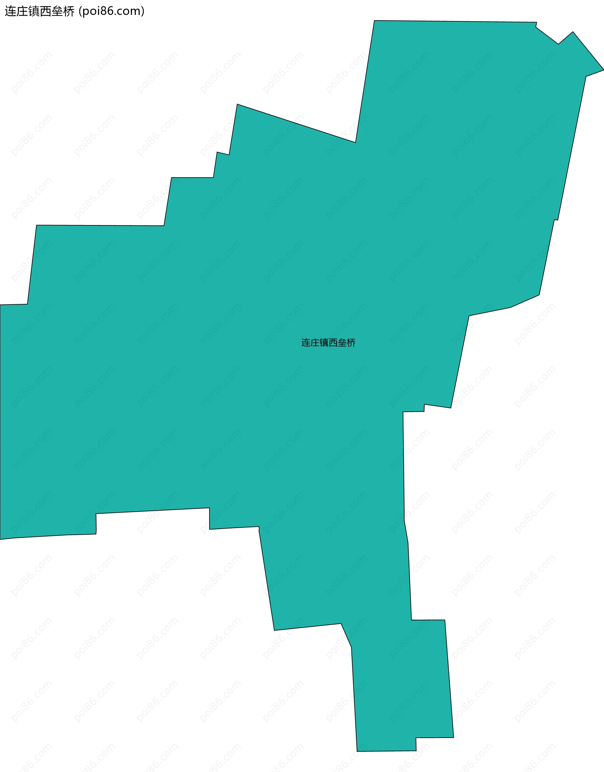 连庄镇西垒桥边界地图