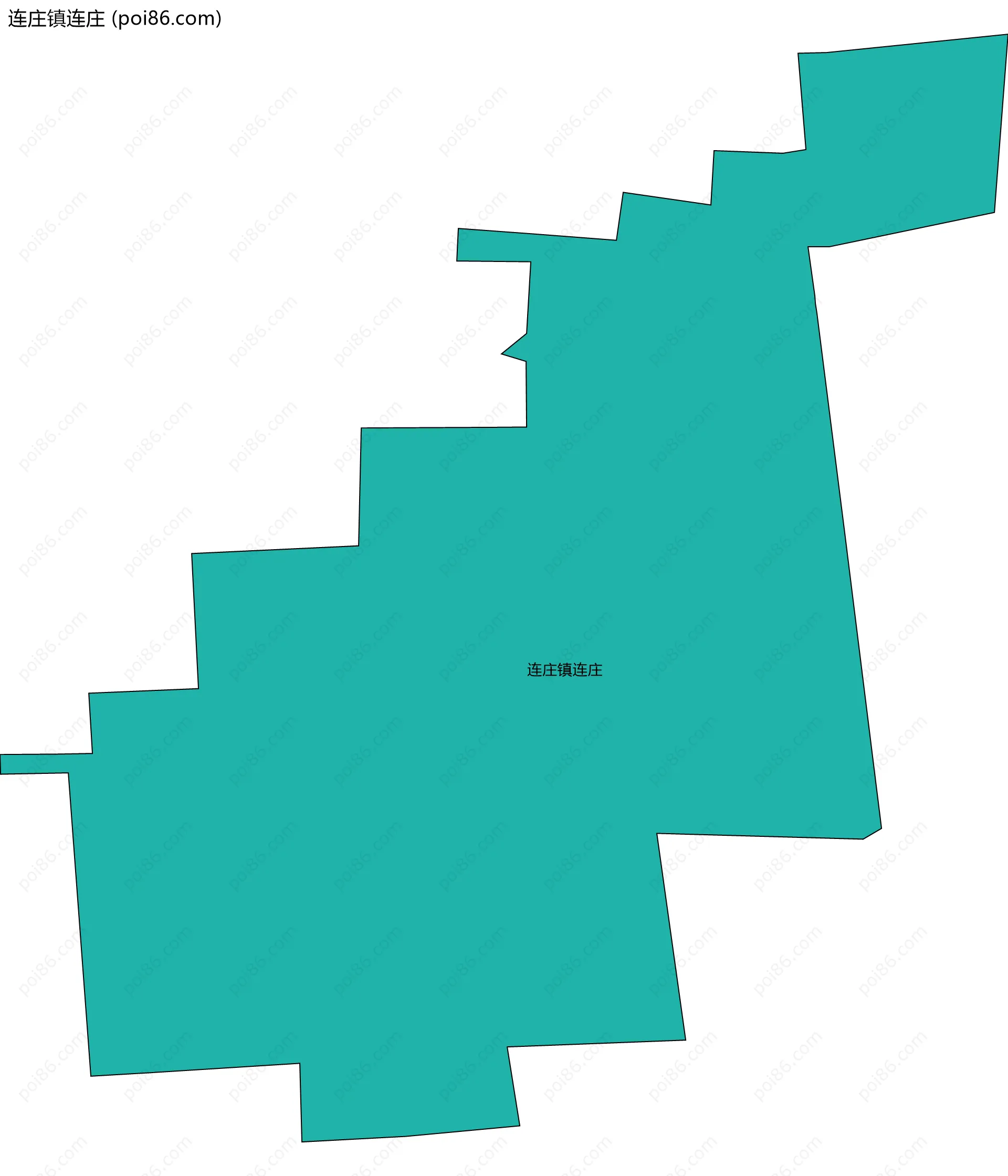连庄镇连庄边界地图