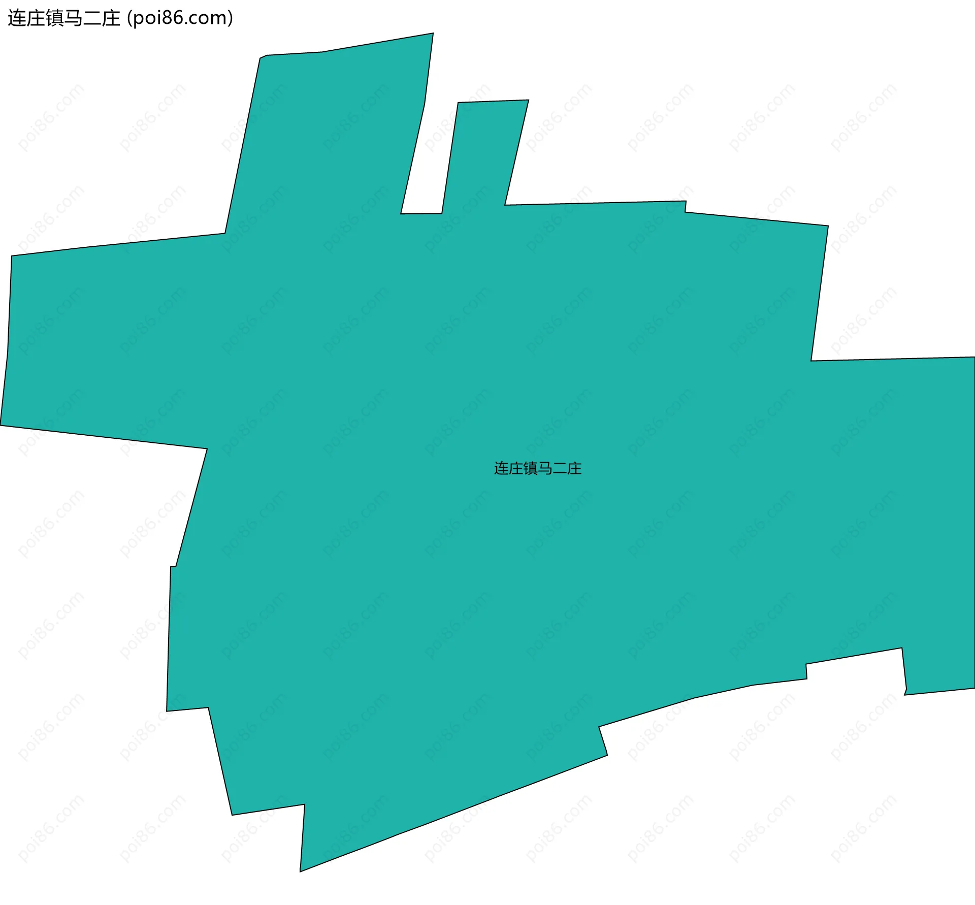 连庄镇马二庄边界地图