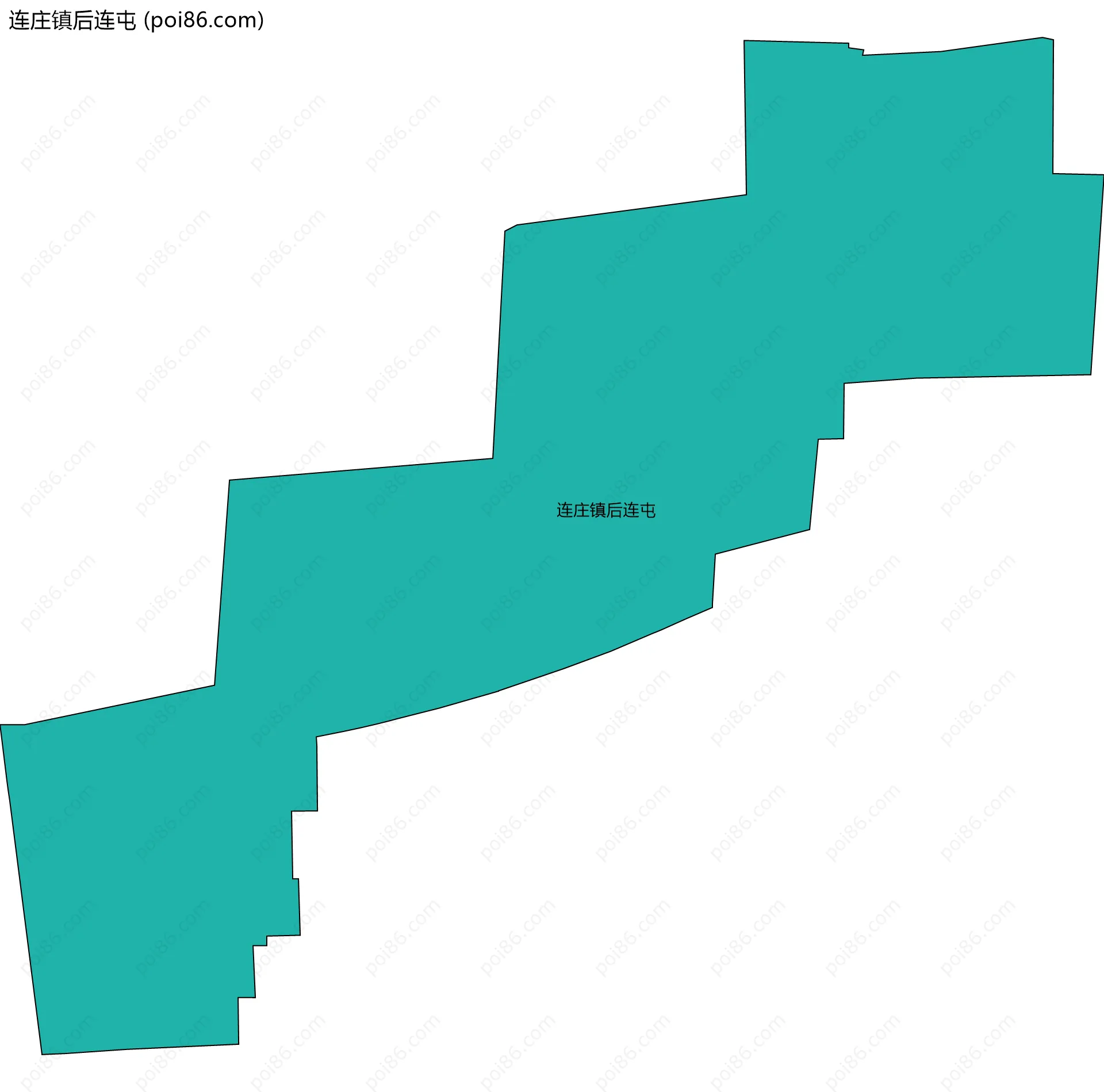 连庄镇后连屯边界地图