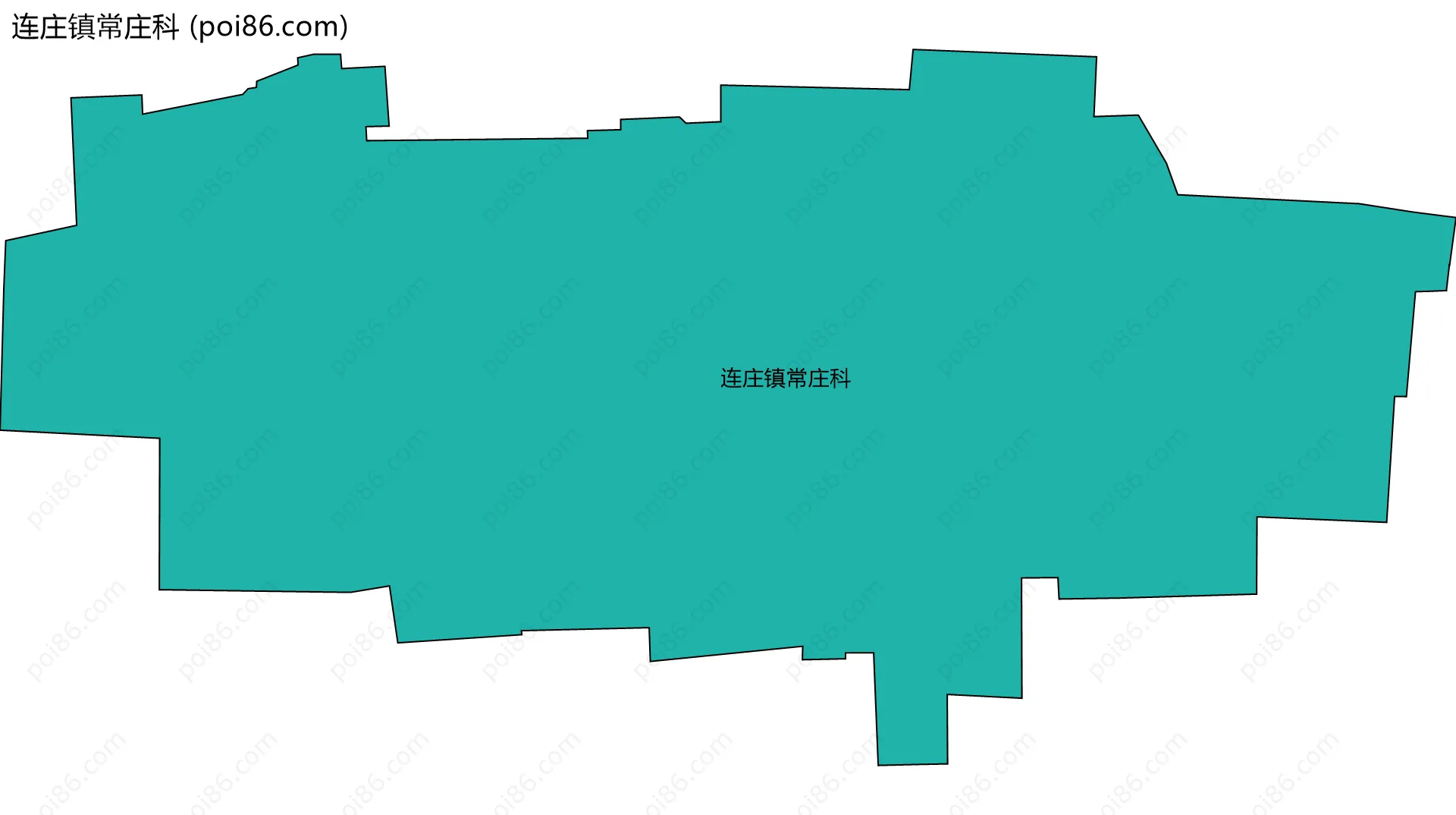 连庄镇常庄科边界地图