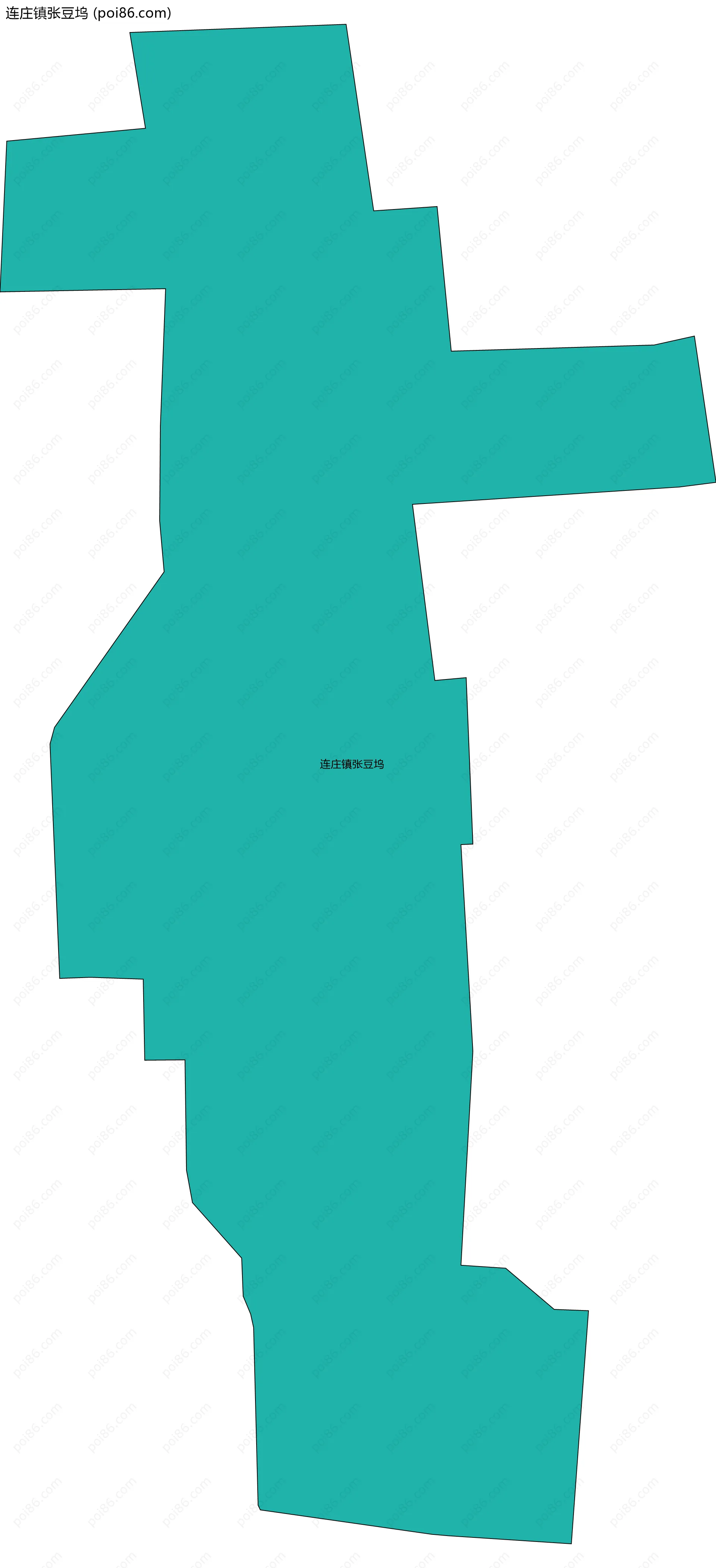 连庄镇张豆坞边界地图