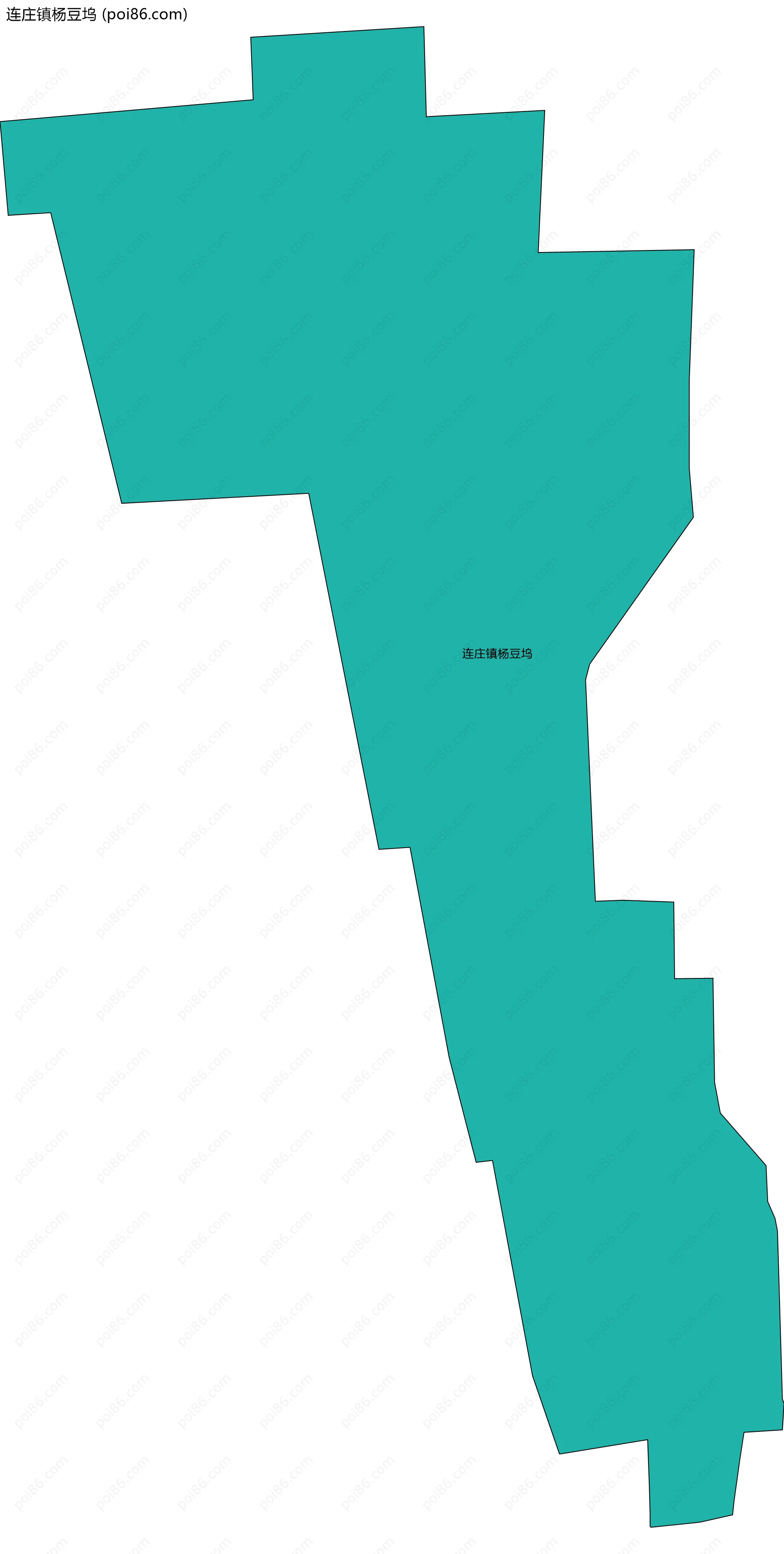 连庄镇杨豆坞边界地图