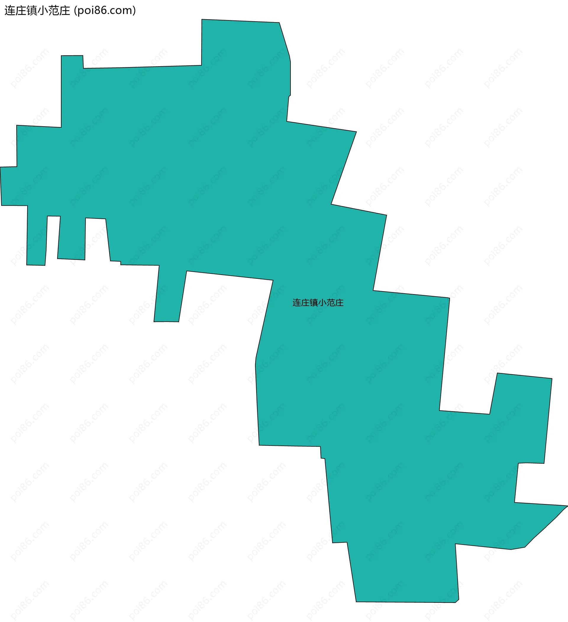 连庄镇小范庄边界地图