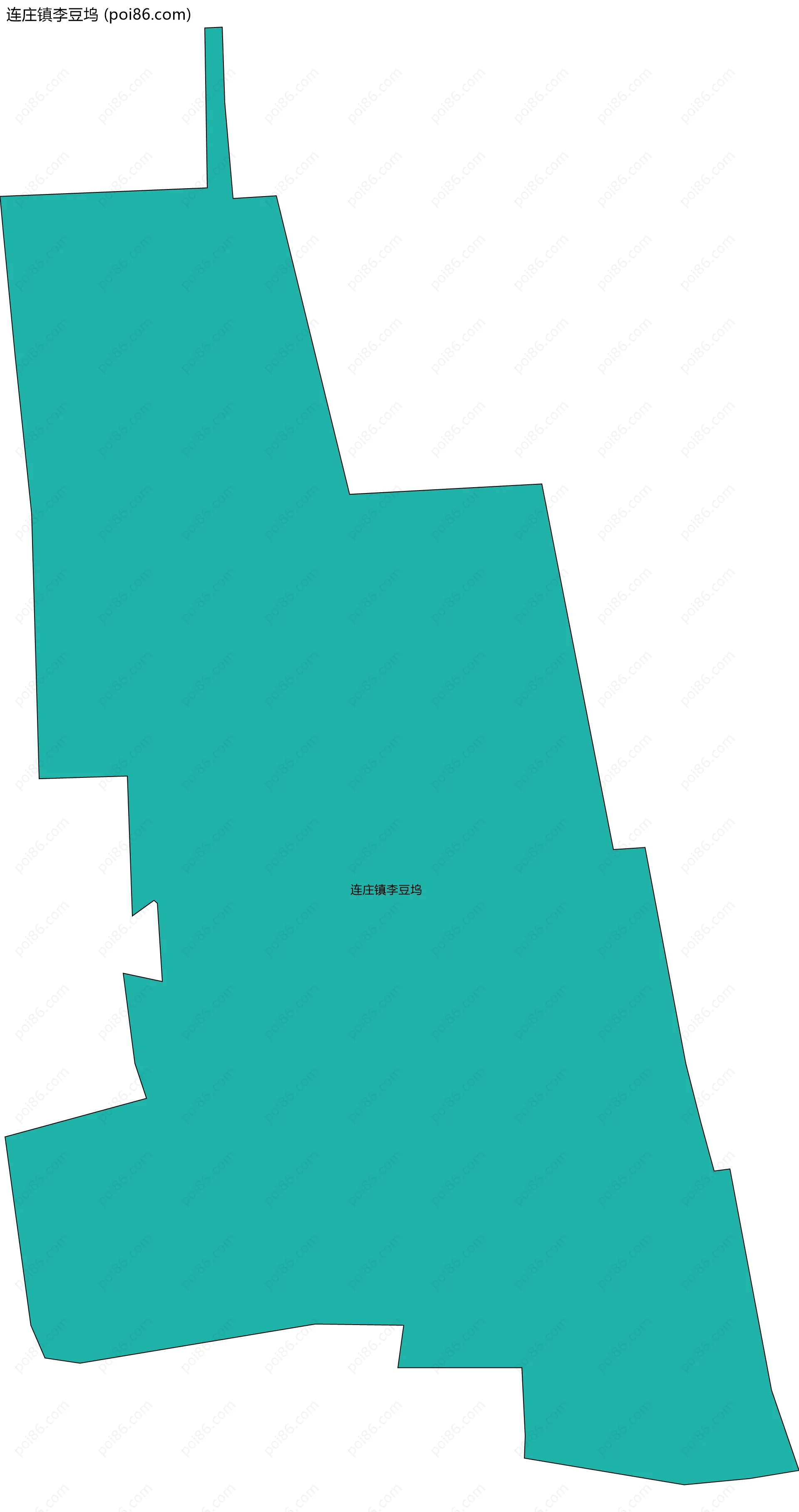 连庄镇李豆坞边界地图