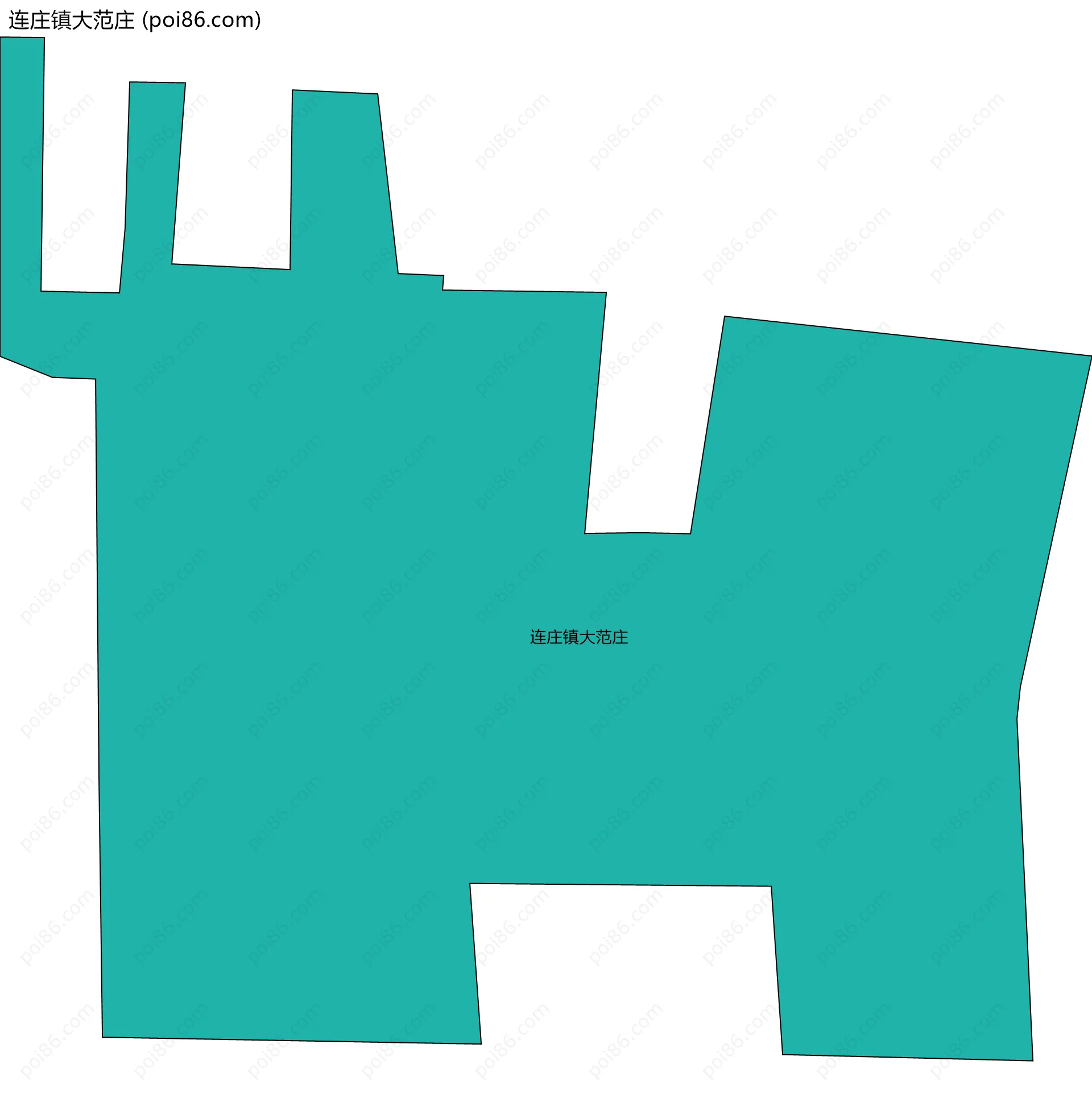 连庄镇大范庄边界地图