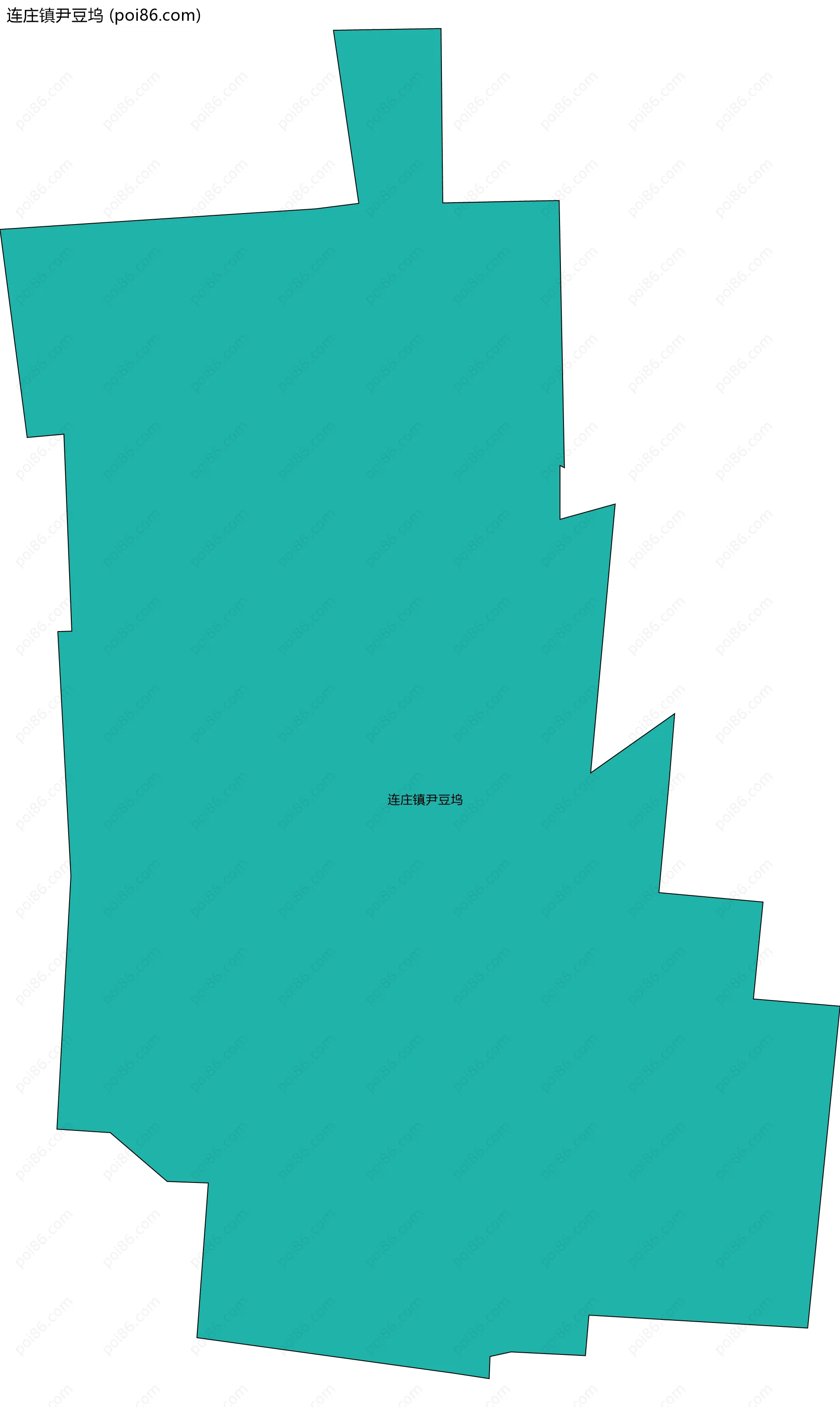 连庄镇尹豆坞边界地图