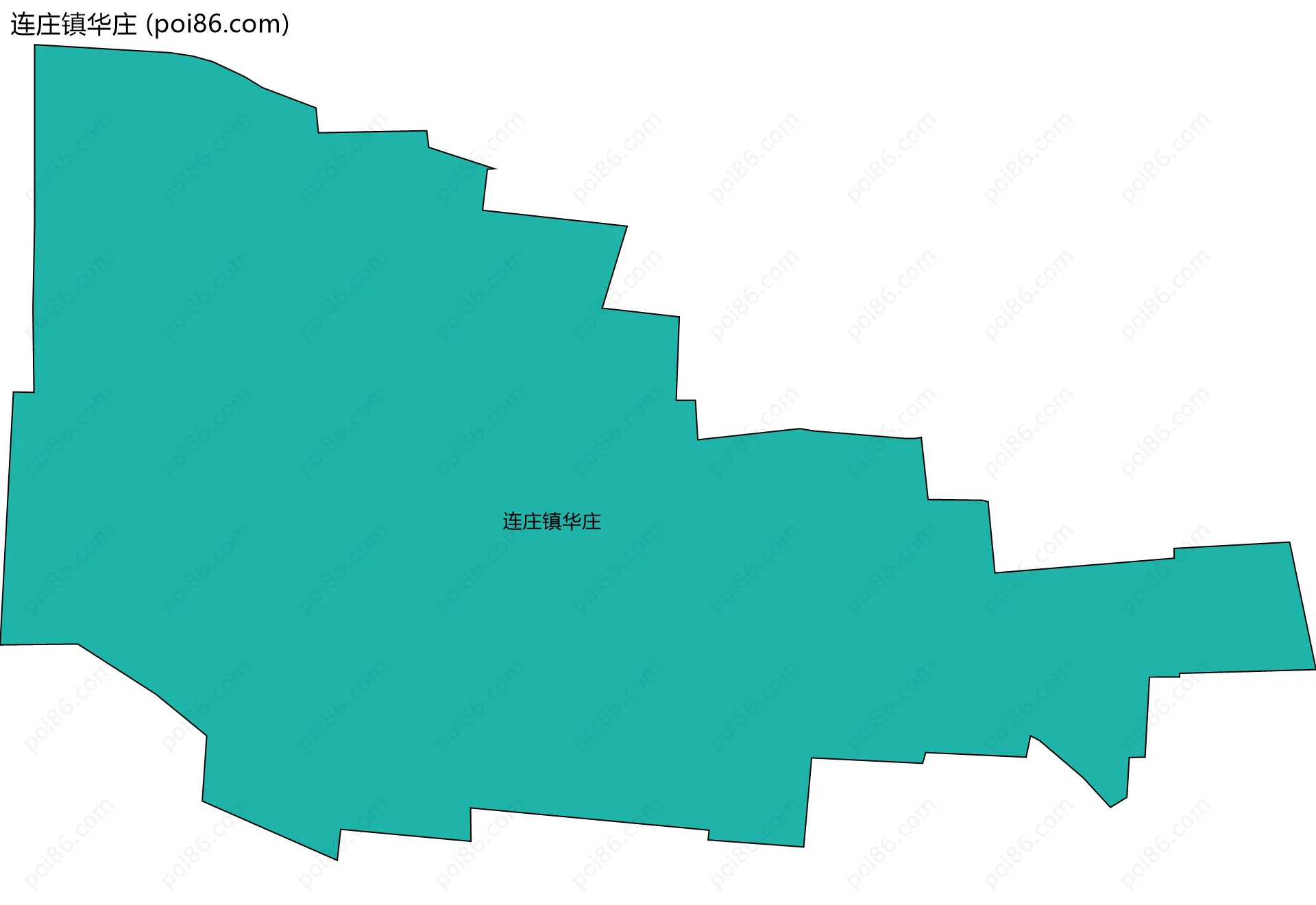 连庄镇华庄边界地图