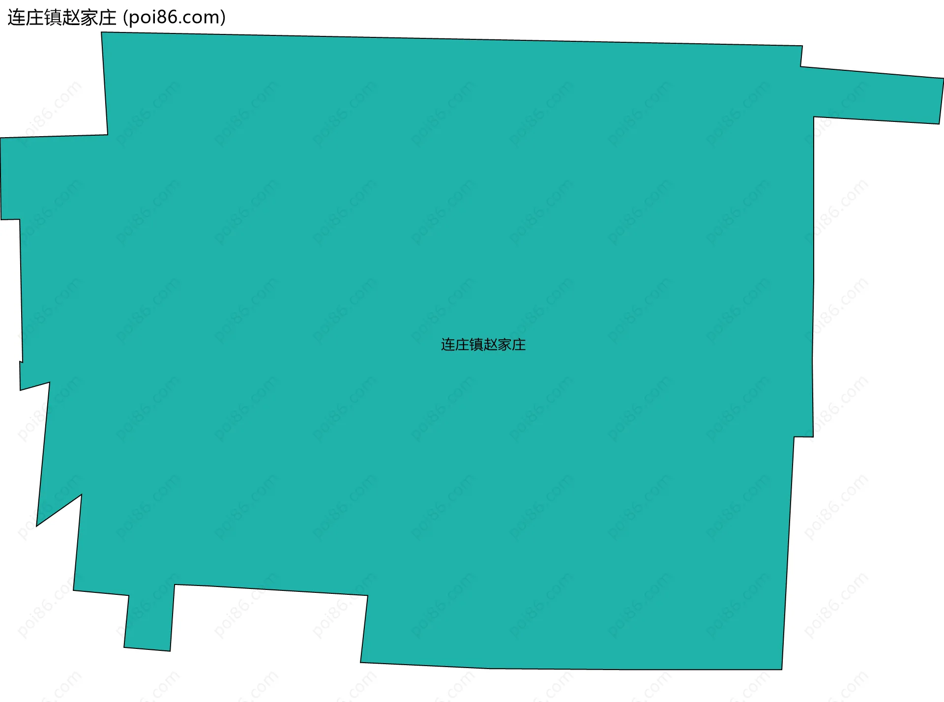 连庄镇赵家庄边界地图