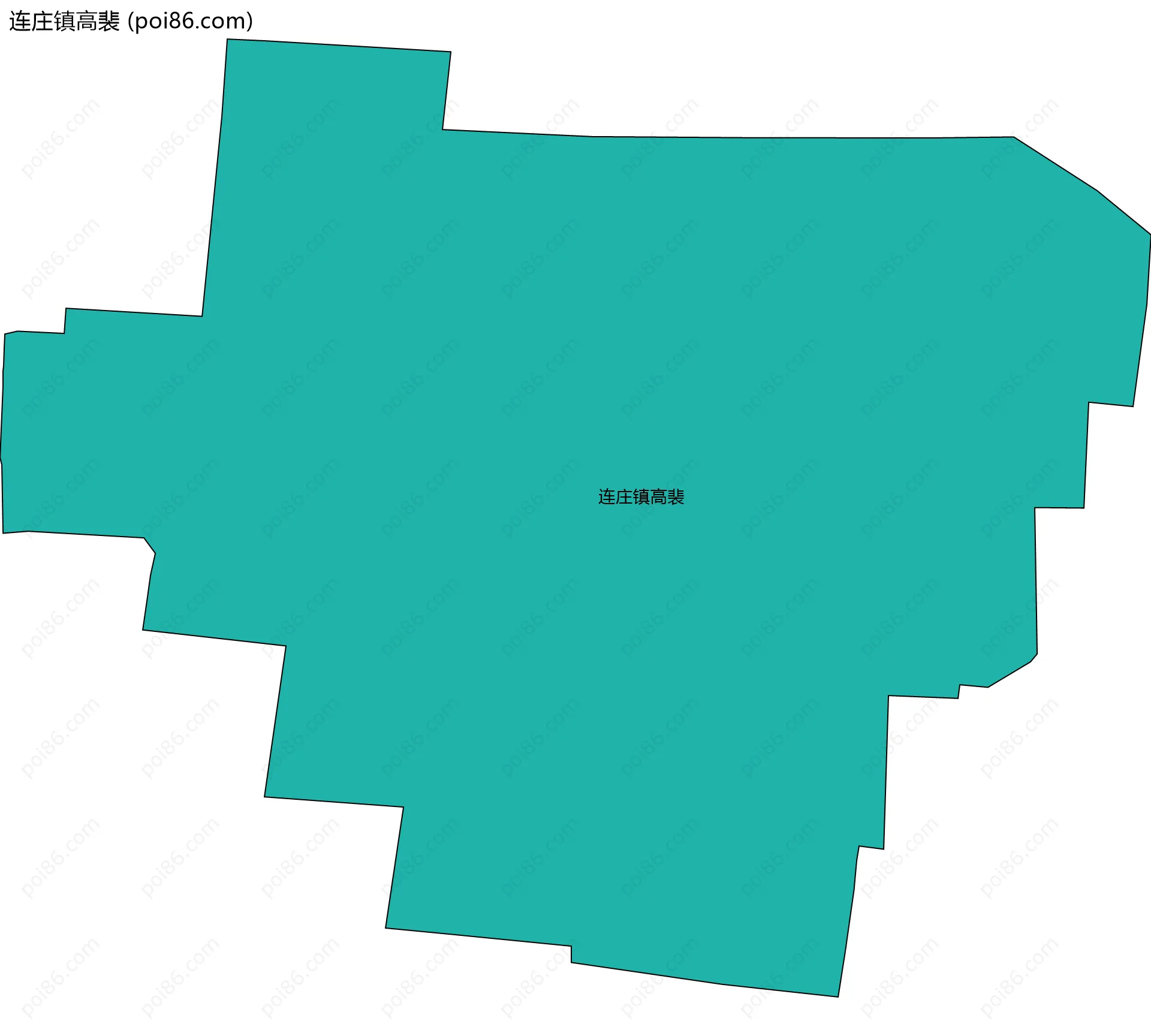 连庄镇高裴边界地图