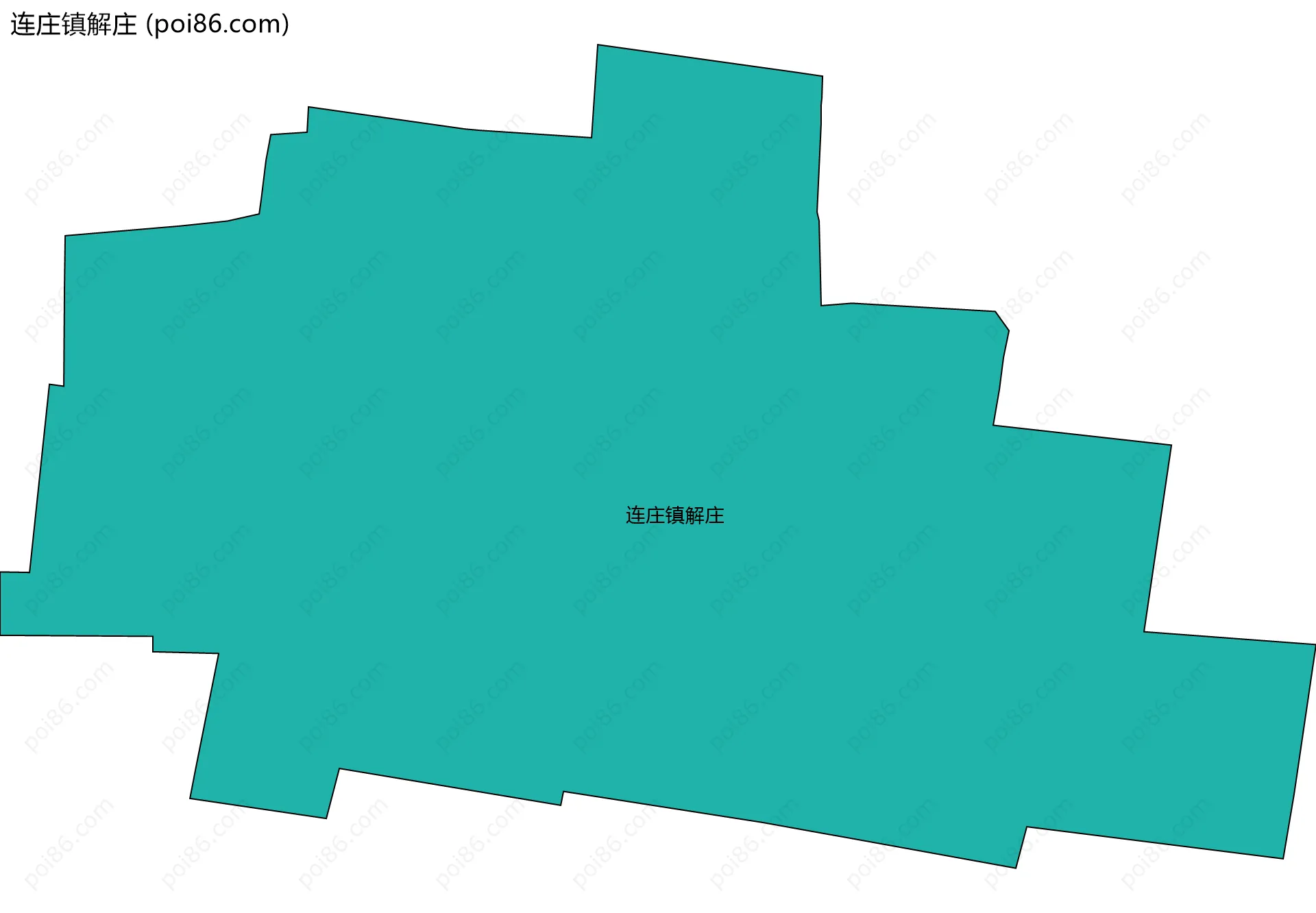 连庄镇解庄边界地图