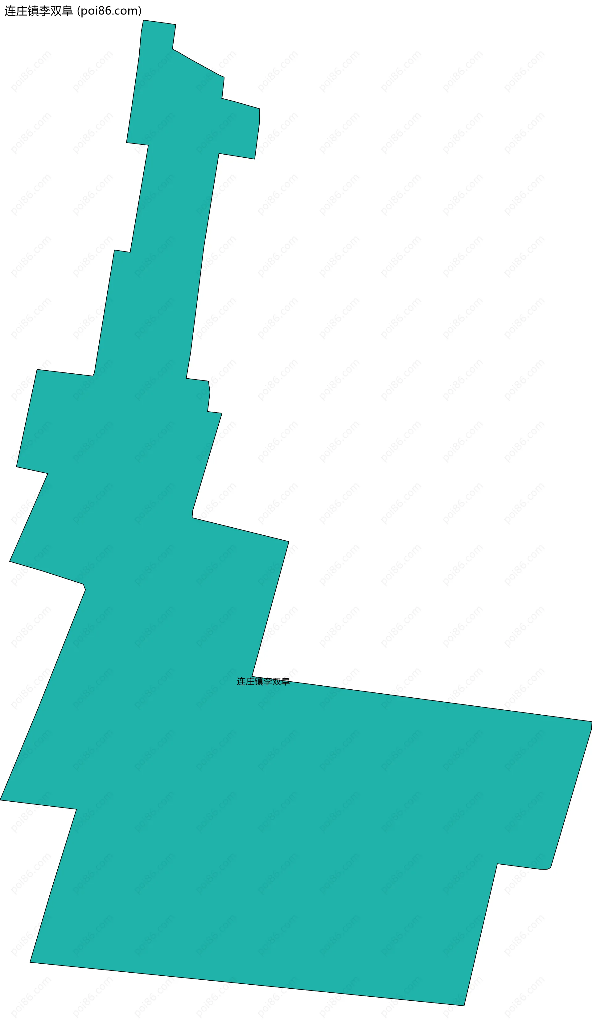 连庄镇李双阜边界地图