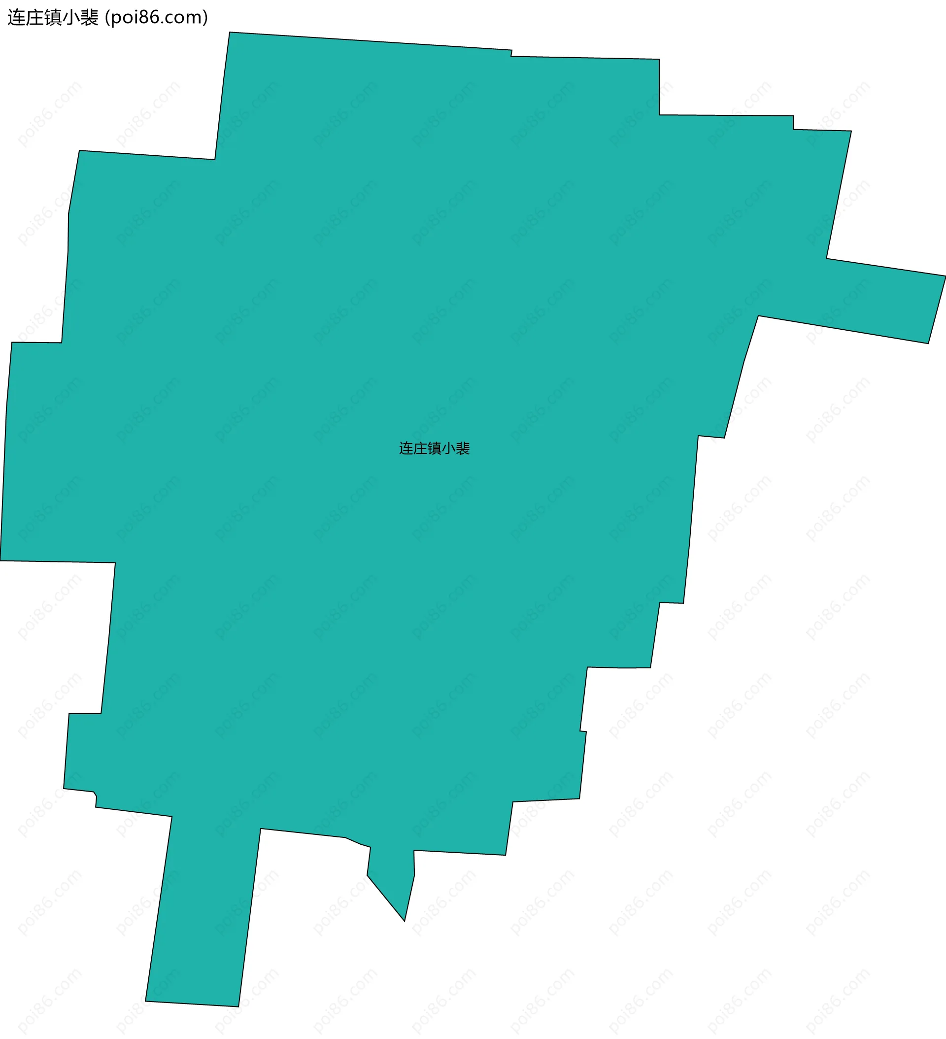 连庄镇小裴边界地图