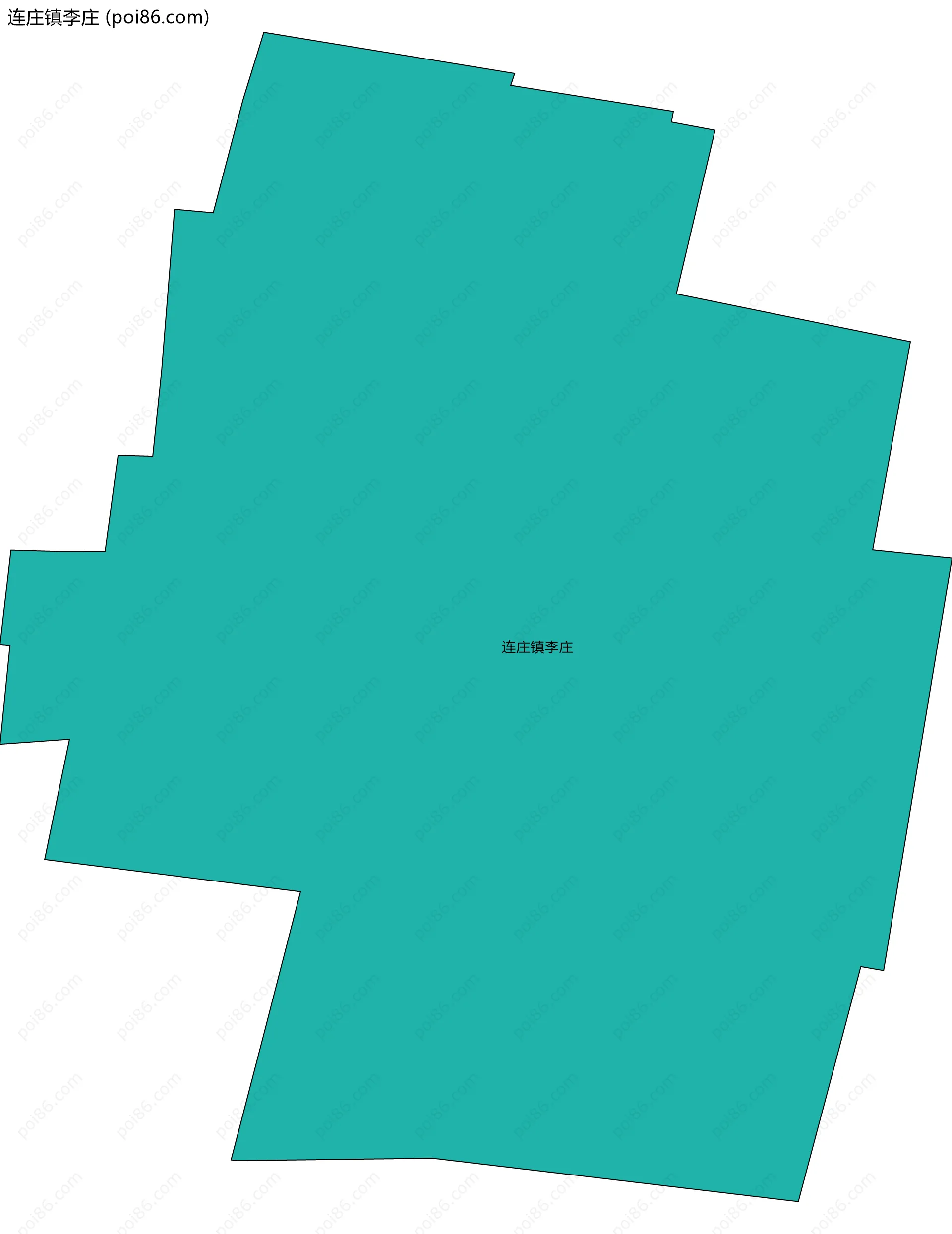 连庄镇李庄边界地图