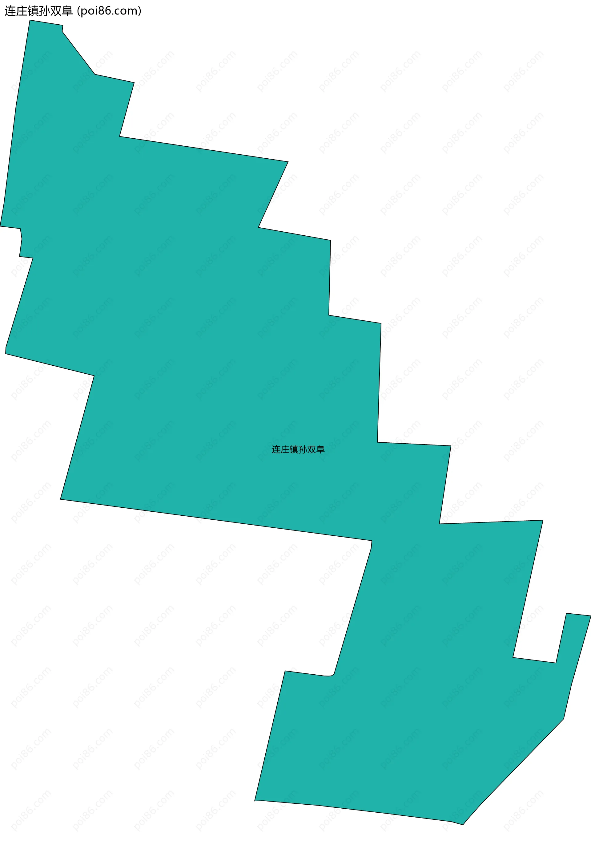 连庄镇孙双阜边界地图