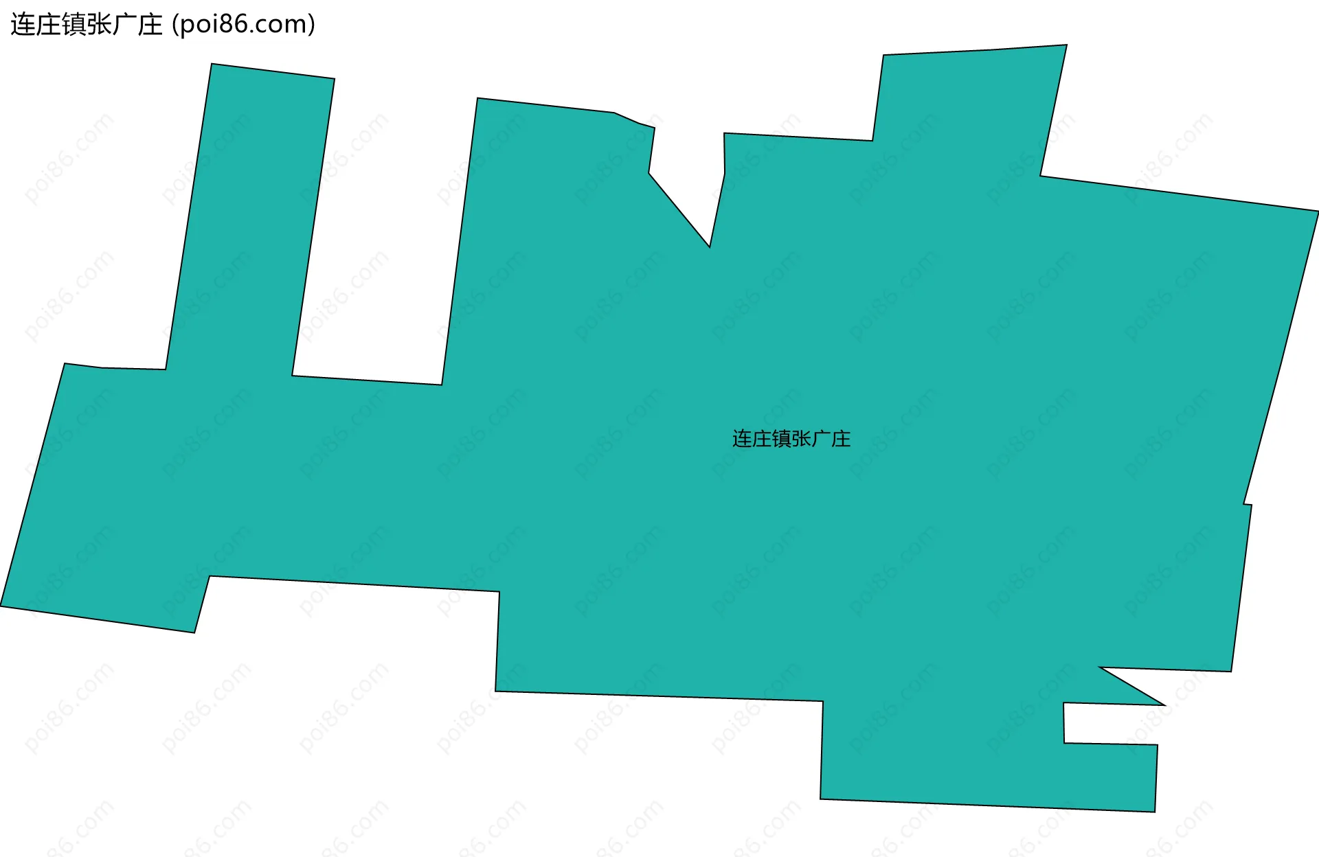 连庄镇张广庄边界地图