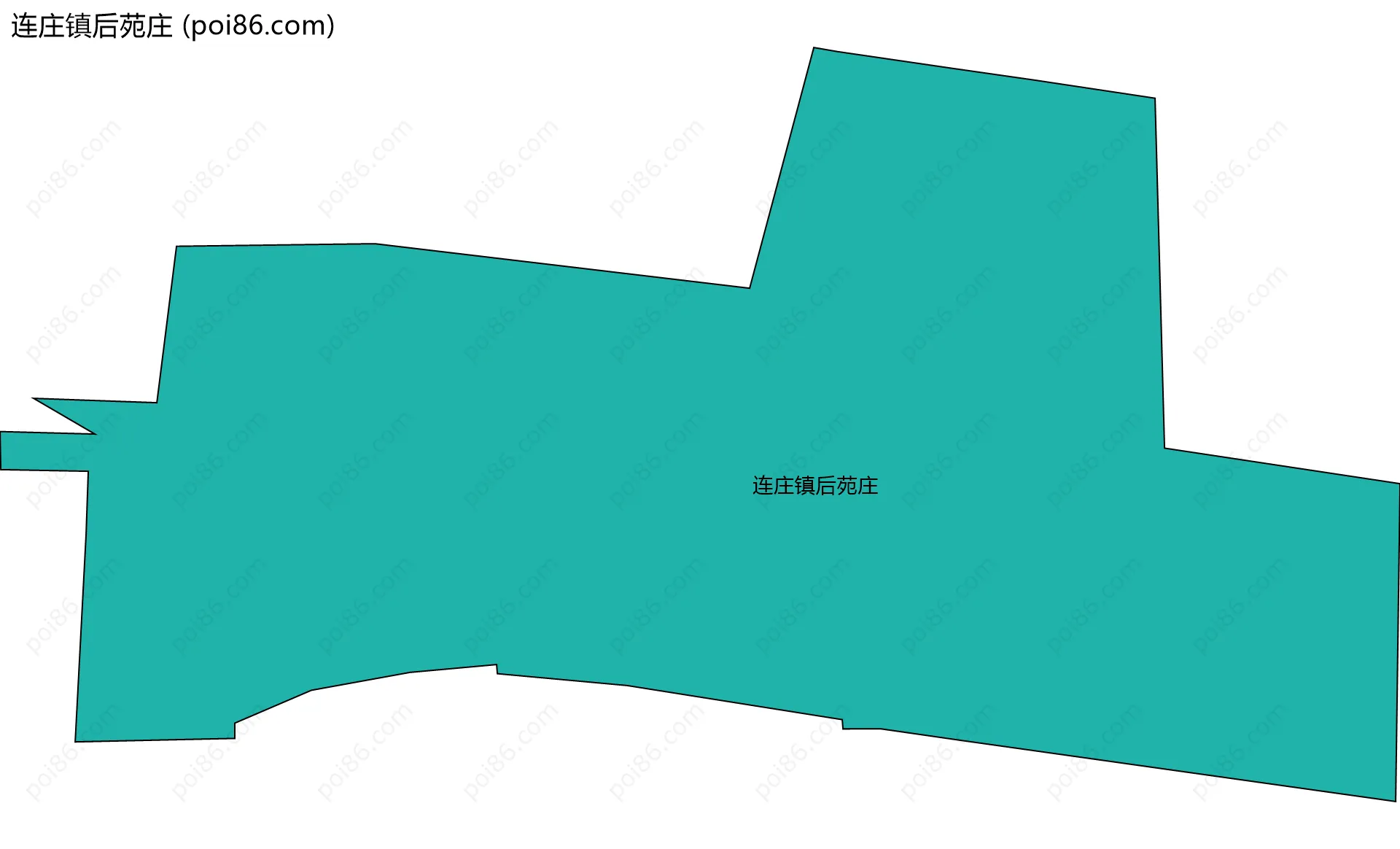 连庄镇后苑庄边界地图