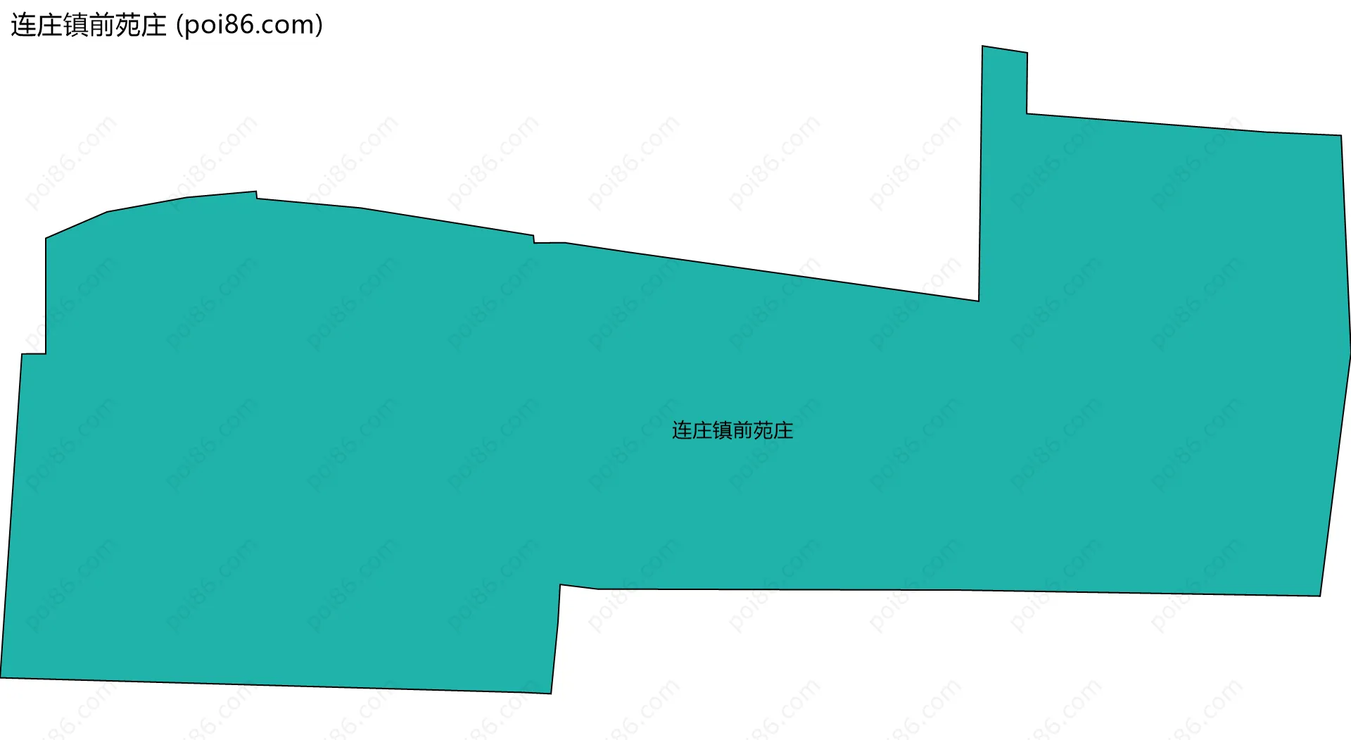 连庄镇前苑庄边界地图