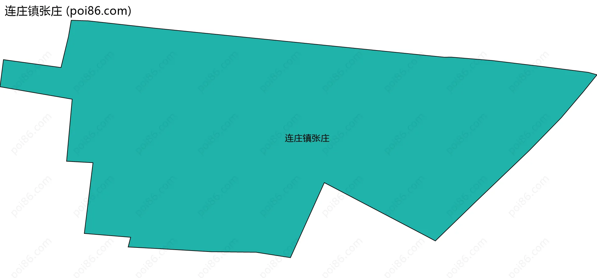 连庄镇张庄边界地图