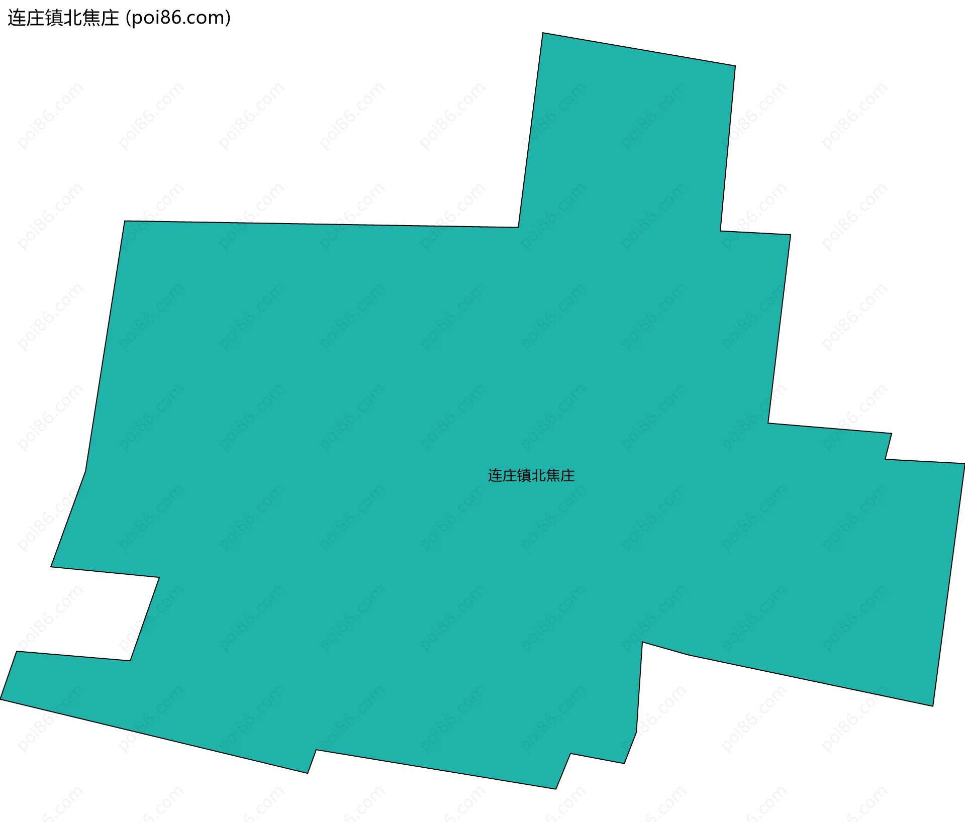 连庄镇北焦庄边界地图