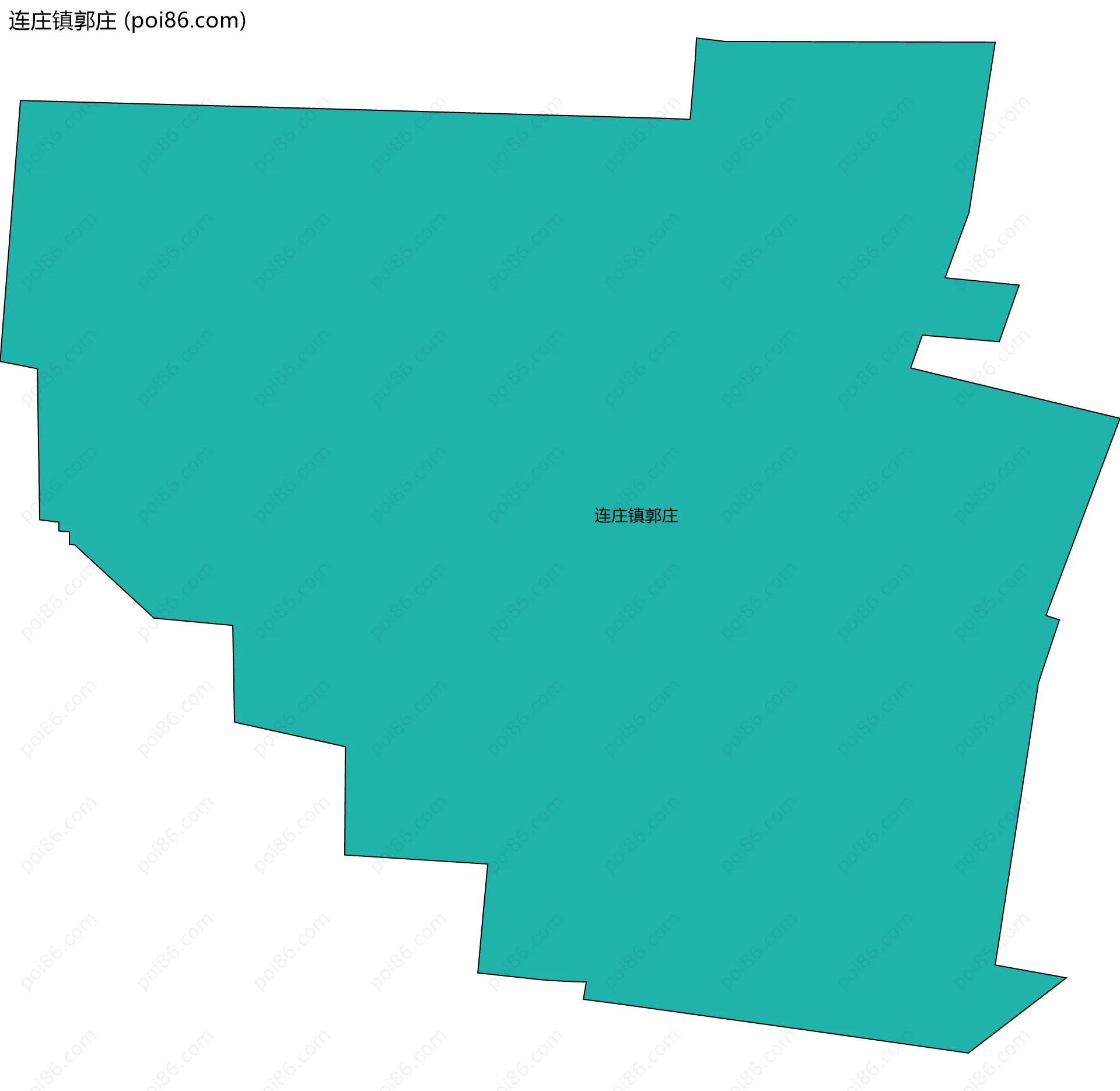 连庄镇郭庄边界地图