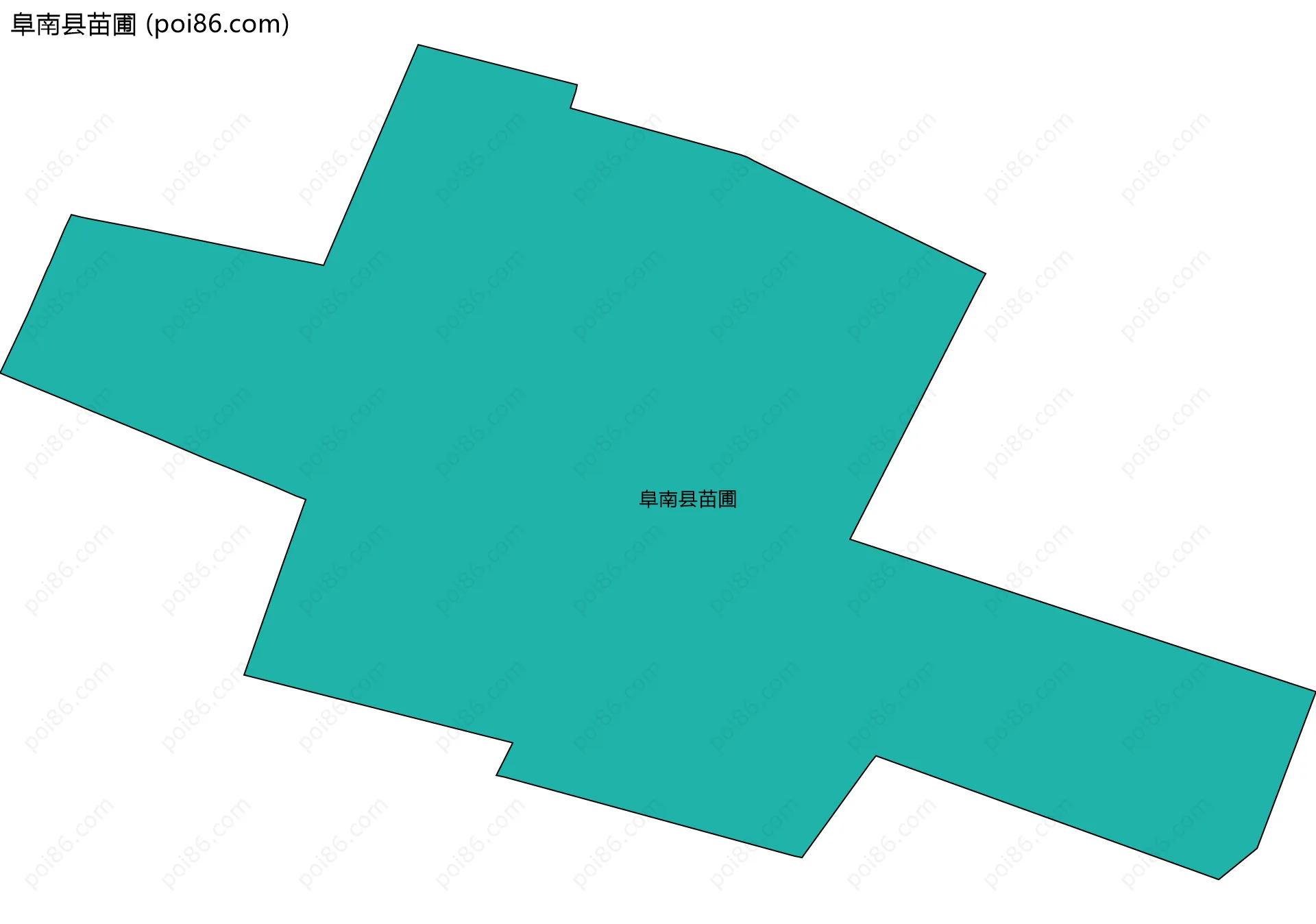 阜南县苗圃边界地图