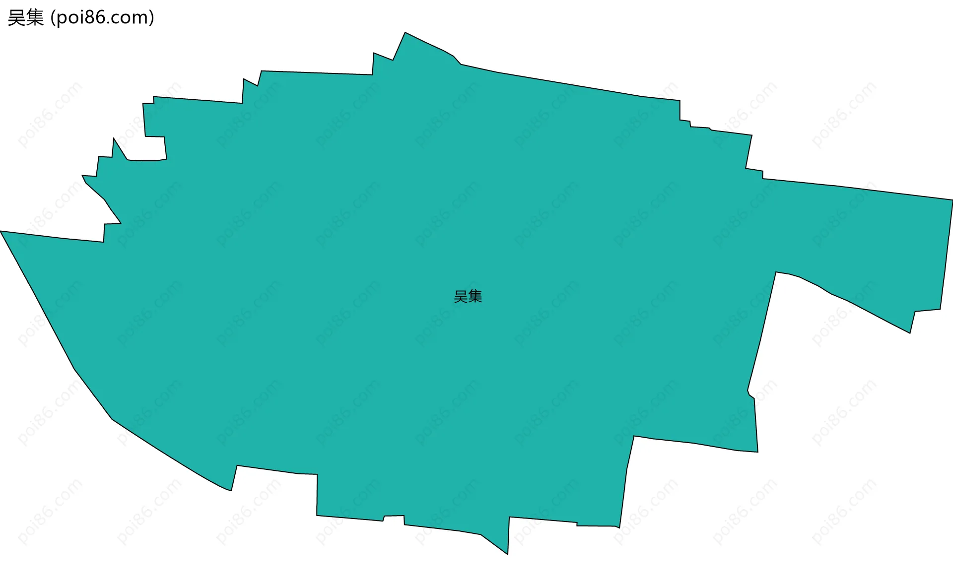 吴集边界地图