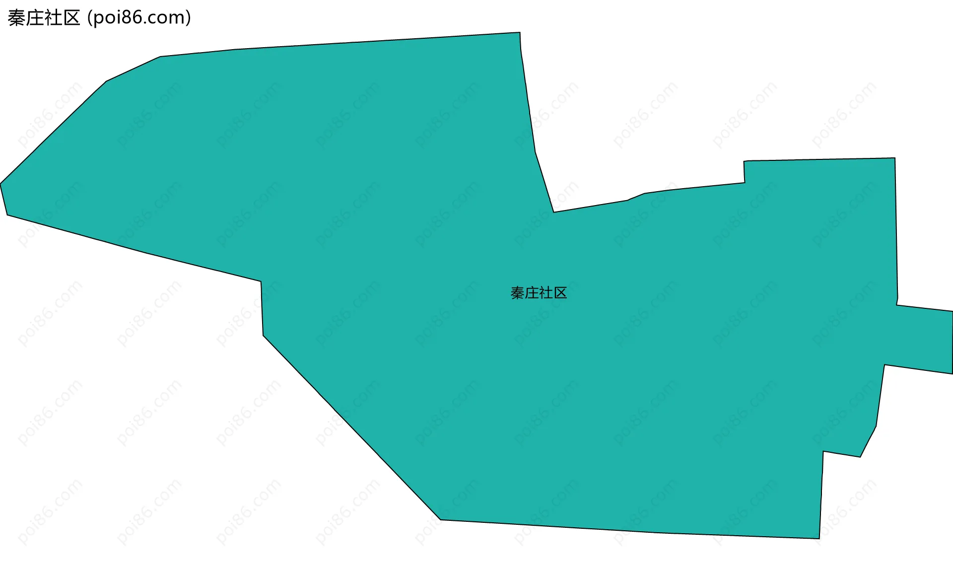秦庄社区边界地图