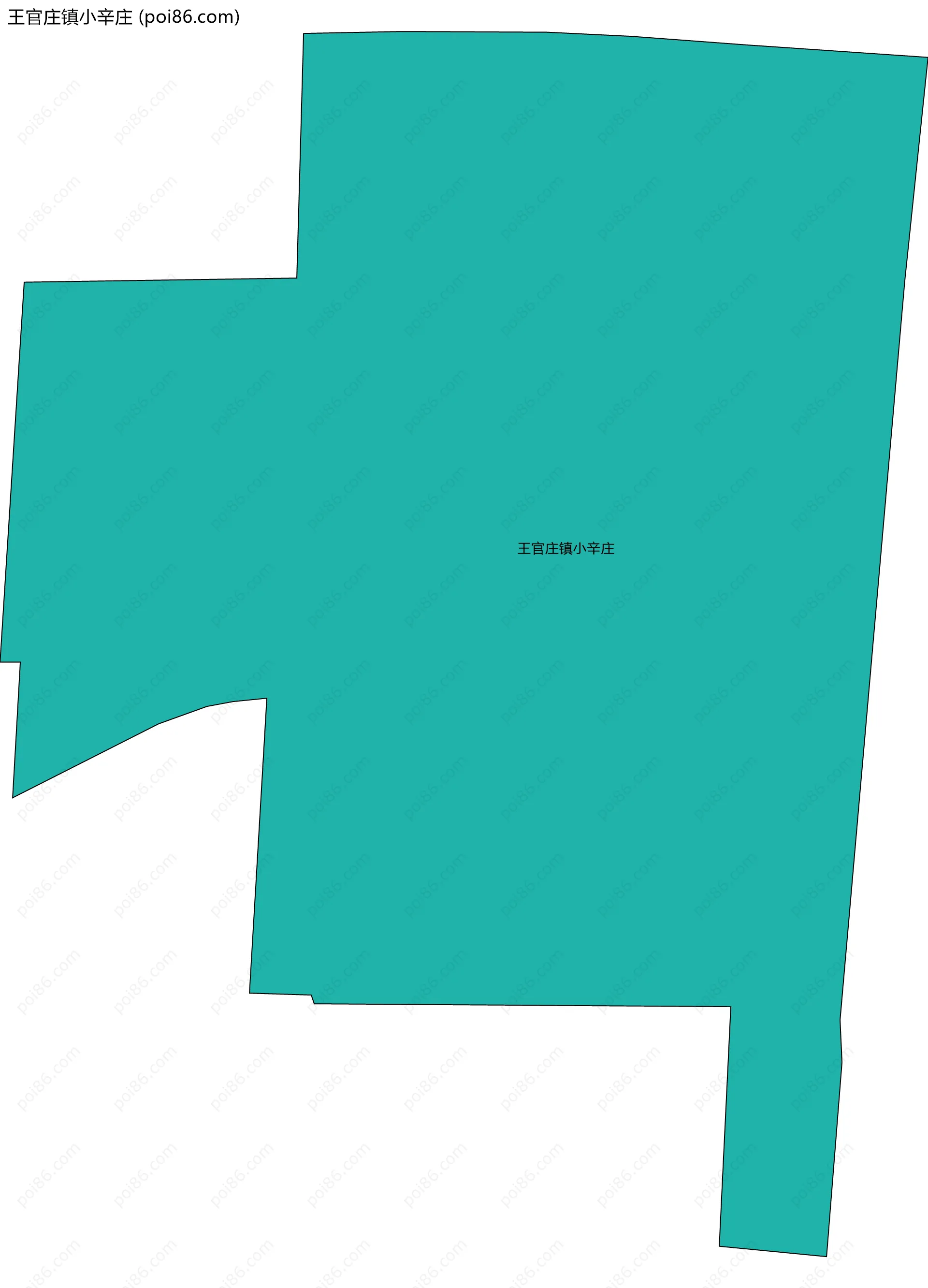 王官庄镇小辛庄边界地图