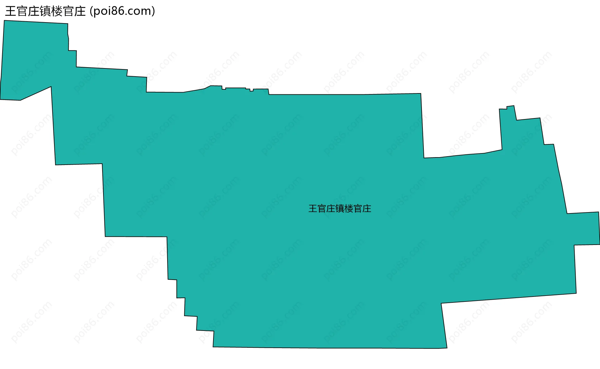 王官庄镇楼官庄边界地图