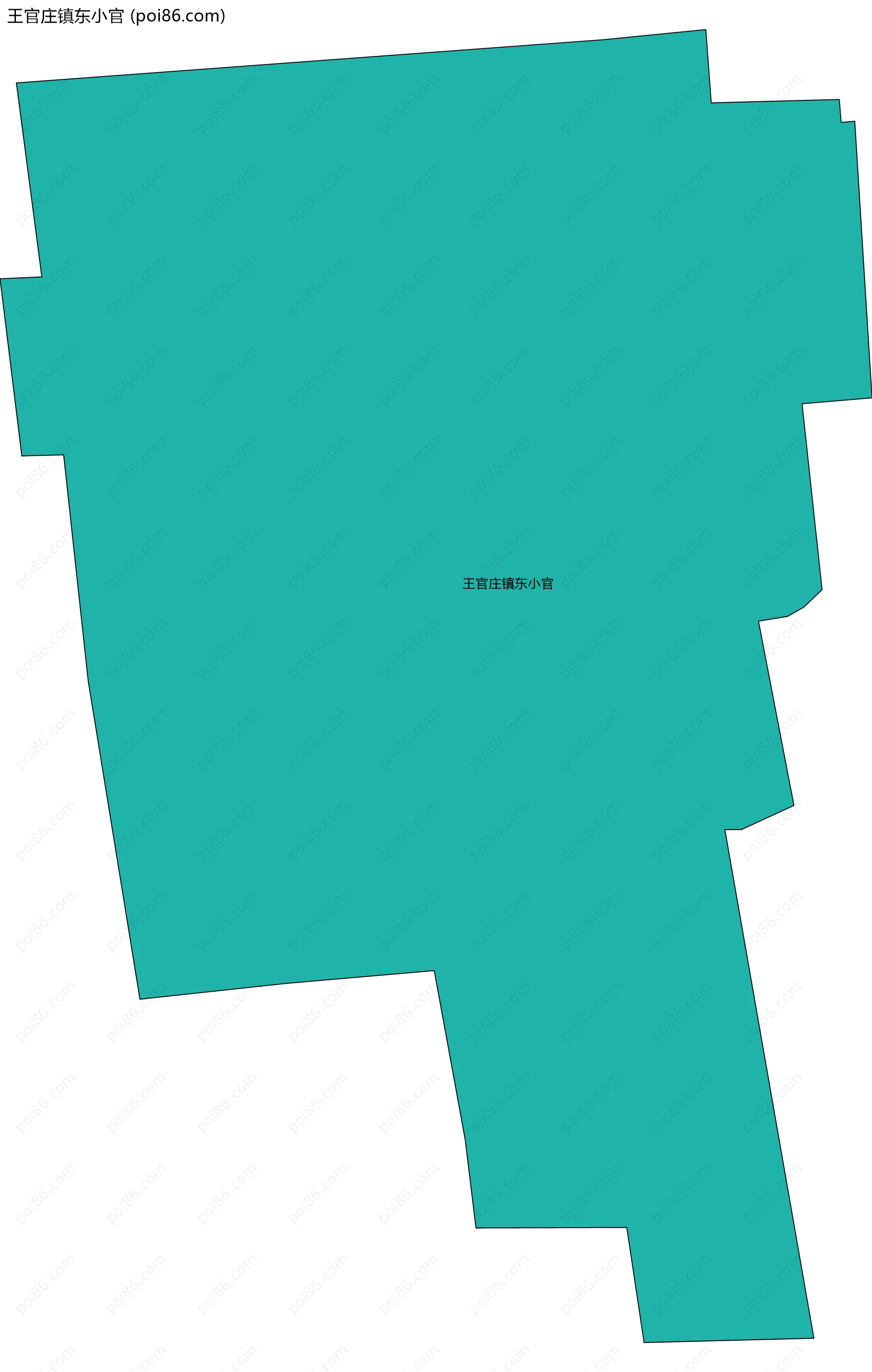 王官庄镇东小官边界地图