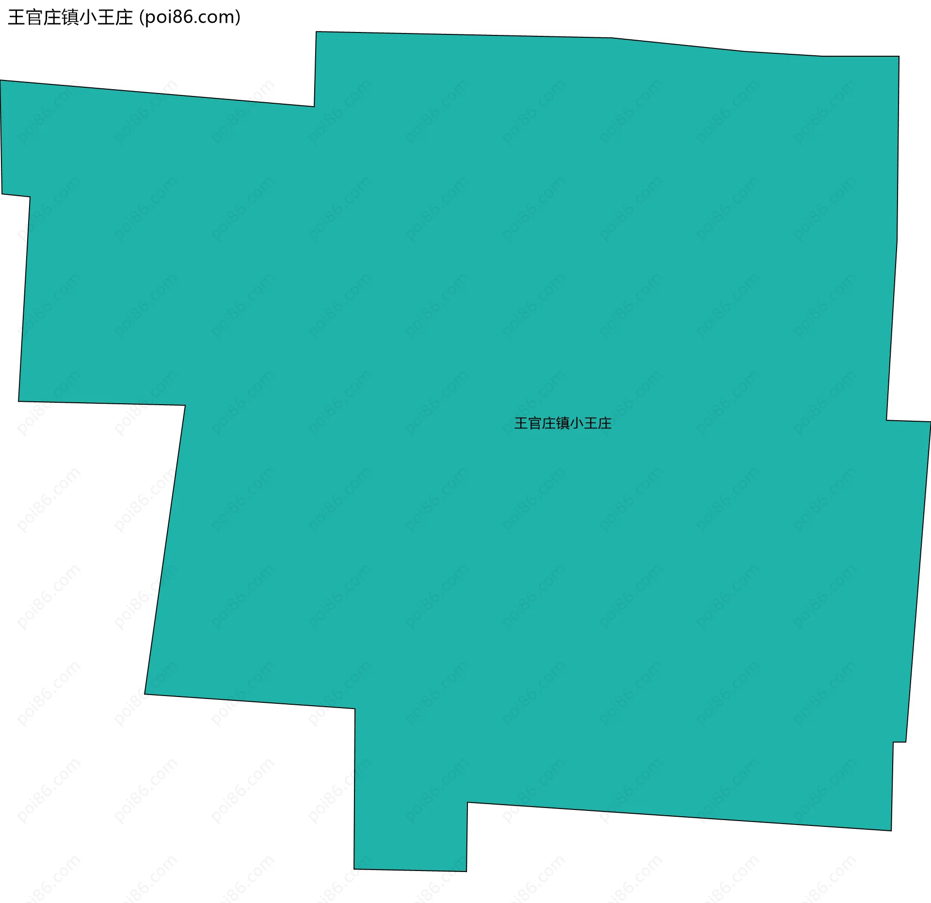 王官庄镇小王庄边界地图