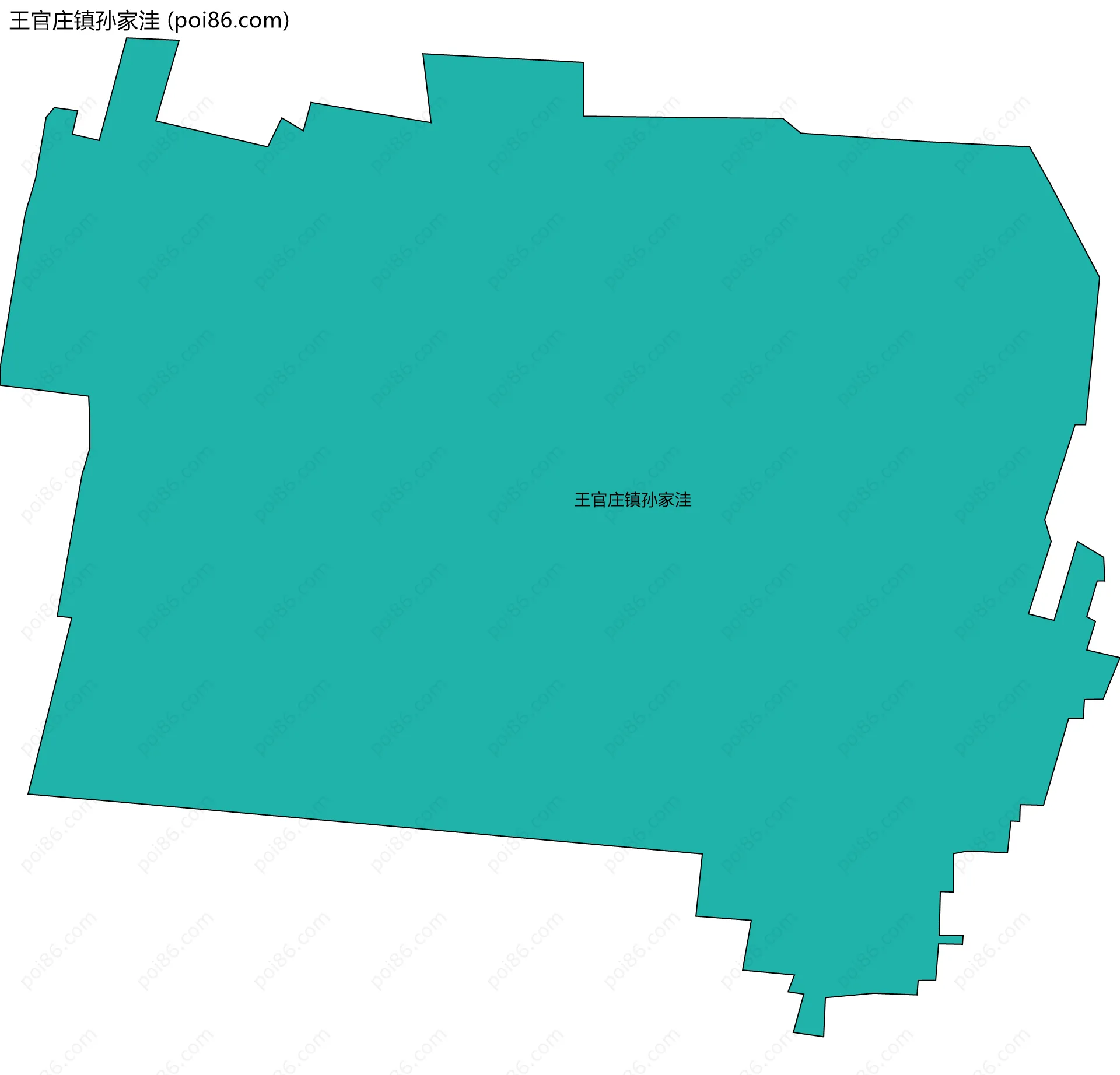 王官庄镇孙家洼边界地图