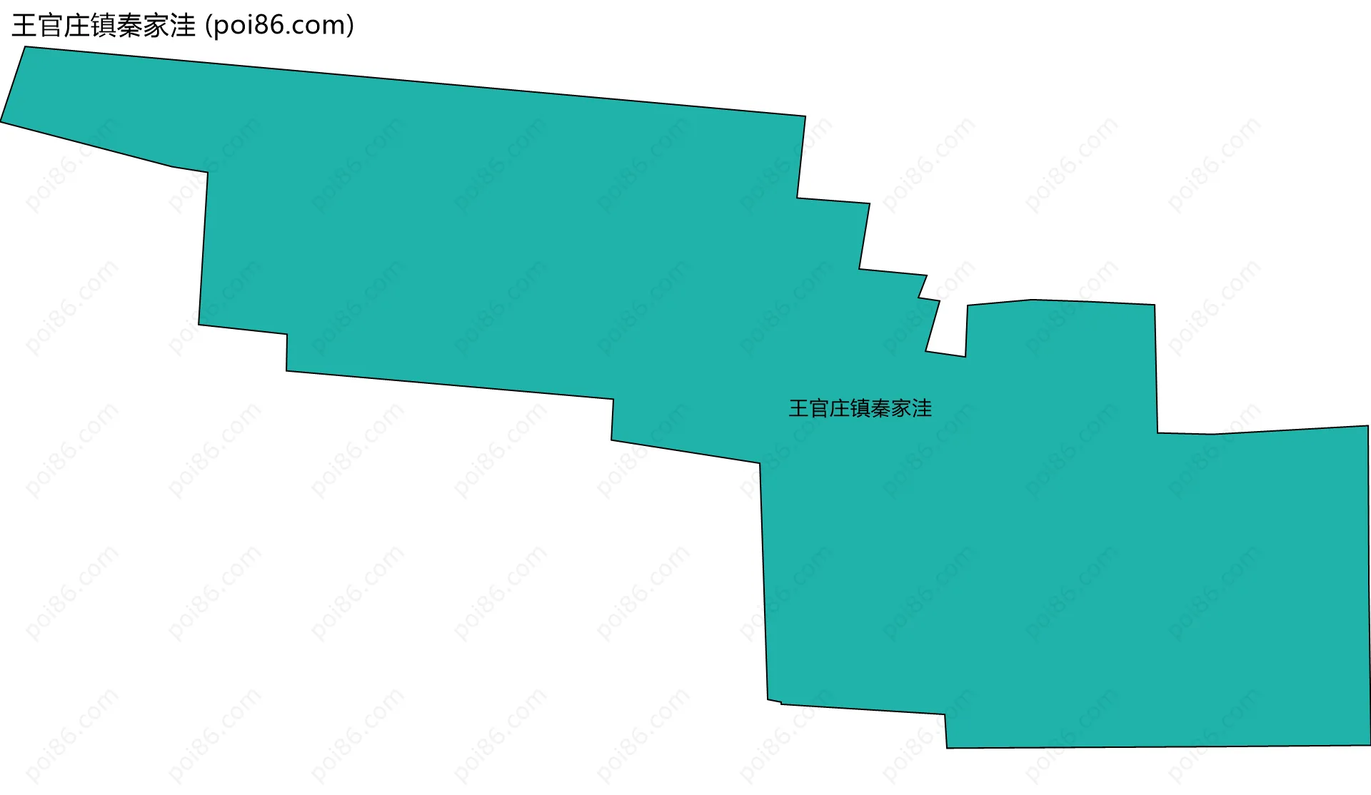 王官庄镇秦家洼边界地图
