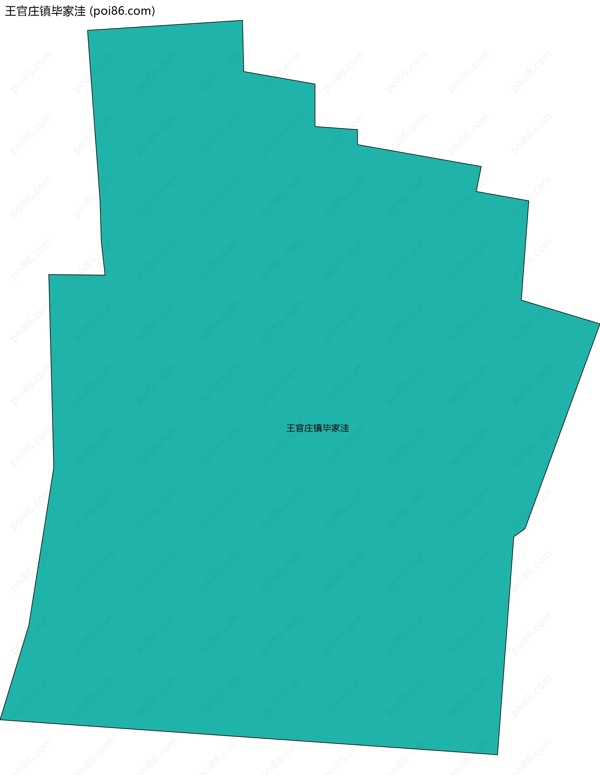 王官庄镇毕家洼边界地图