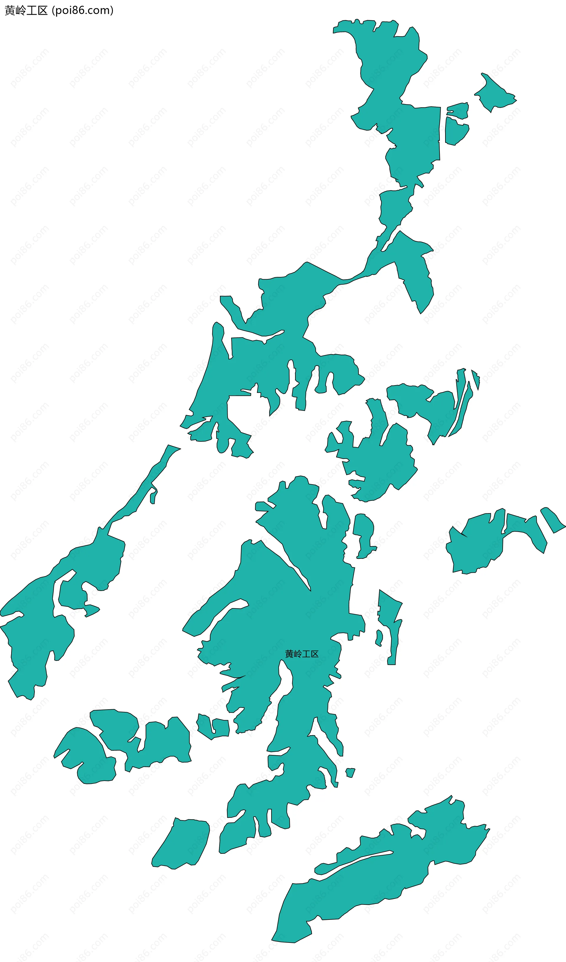 黄岭工区边界地图
