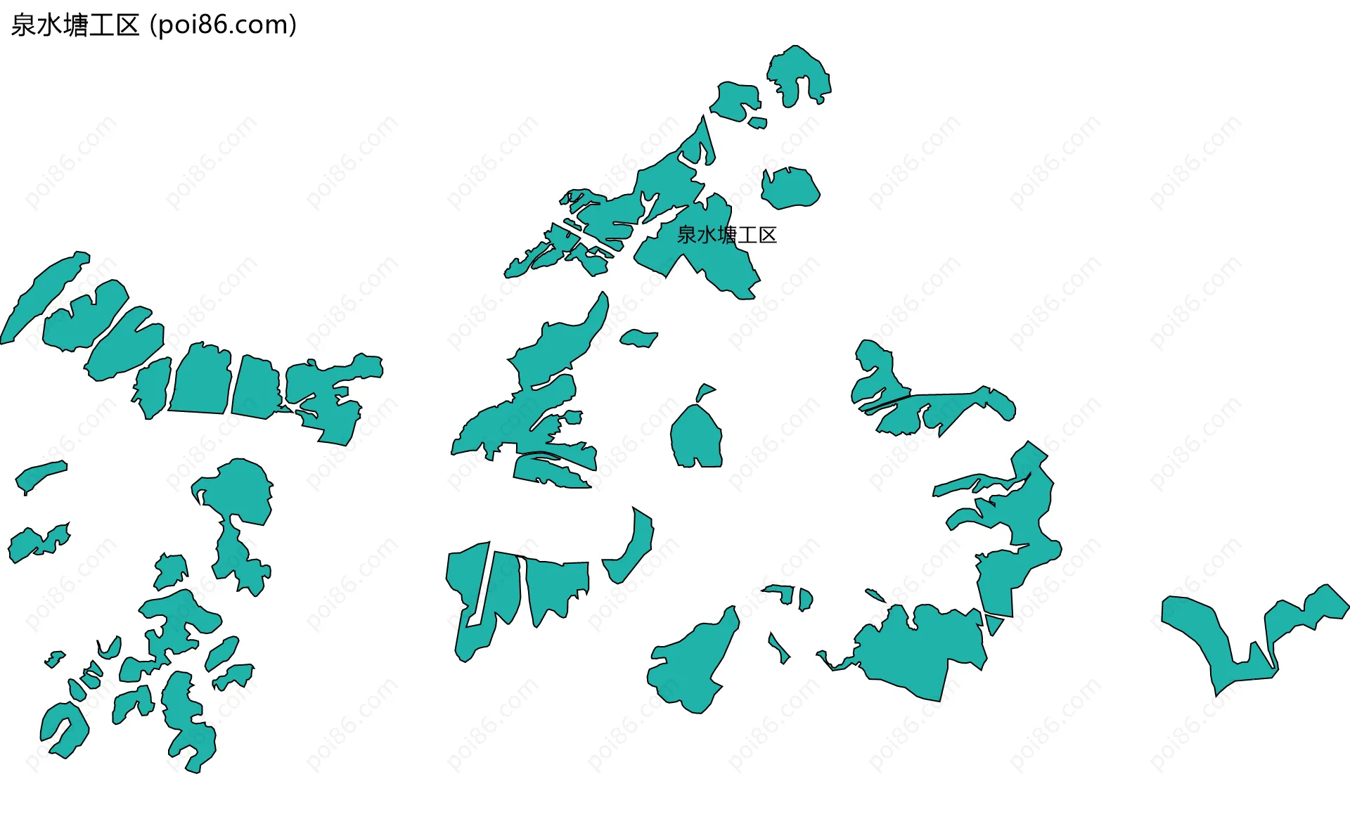 泉水塘工区边界地图