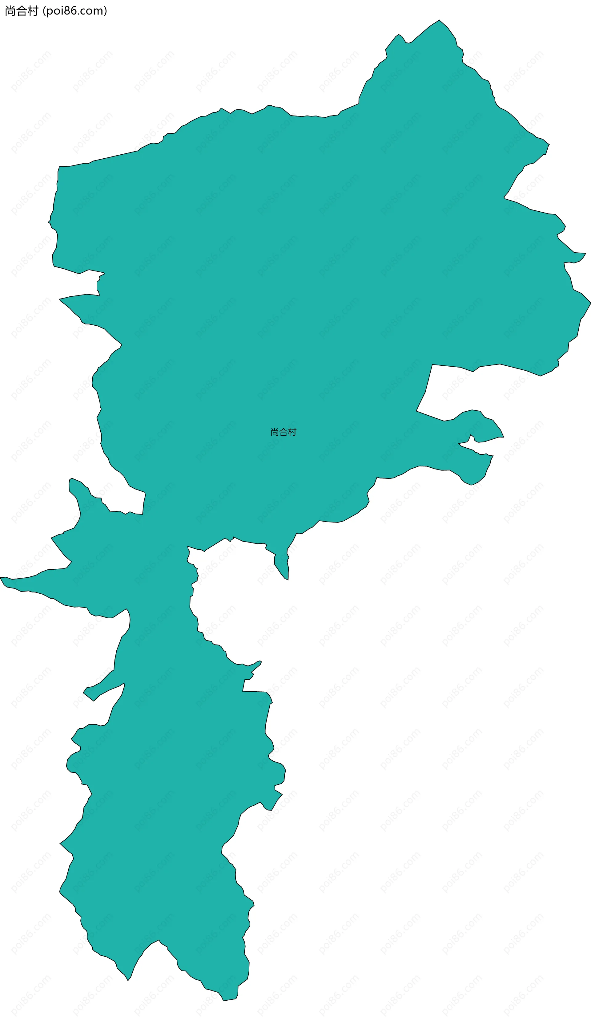 尚合村边界地图