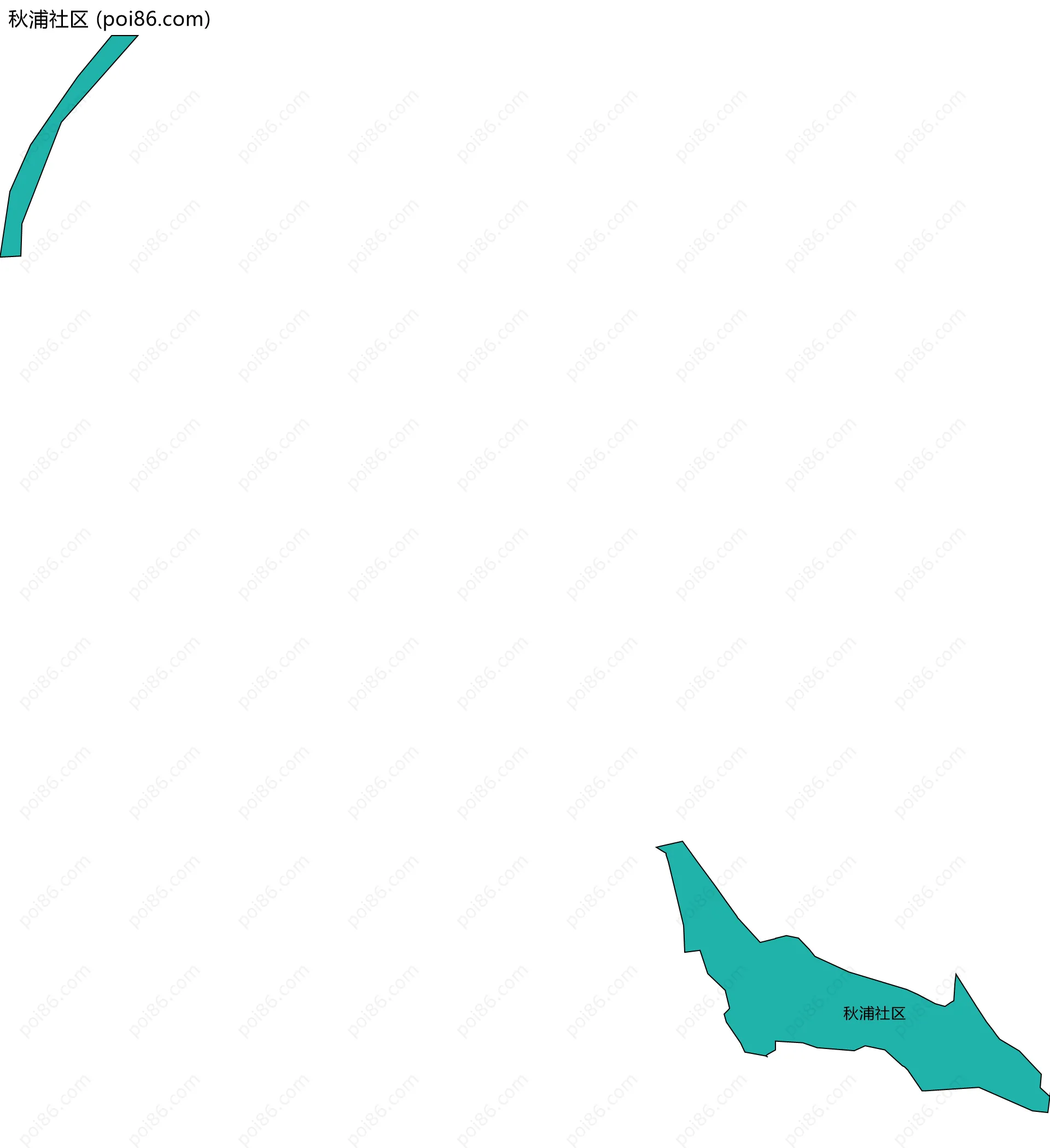 秋浦社区边界地图
