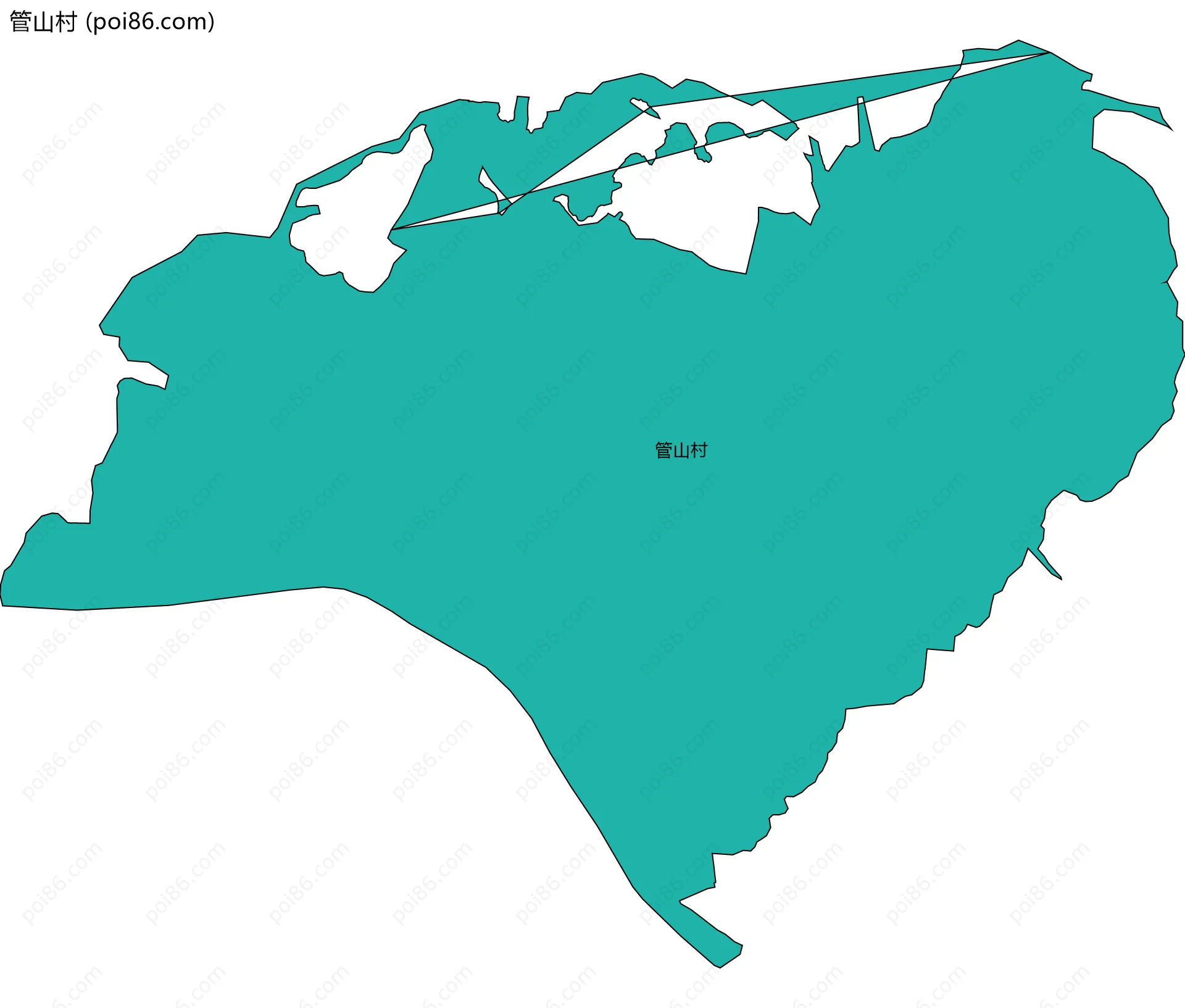 管山村边界地图
