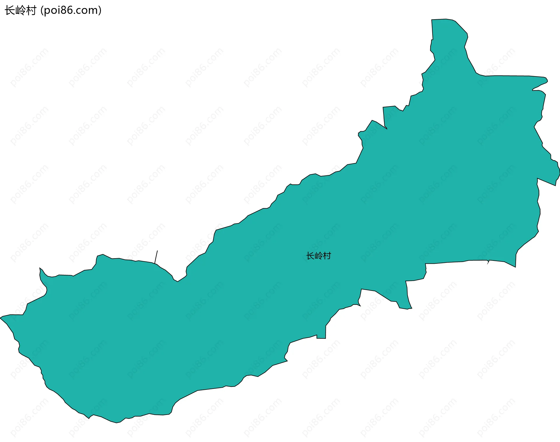 长岭村边界地图