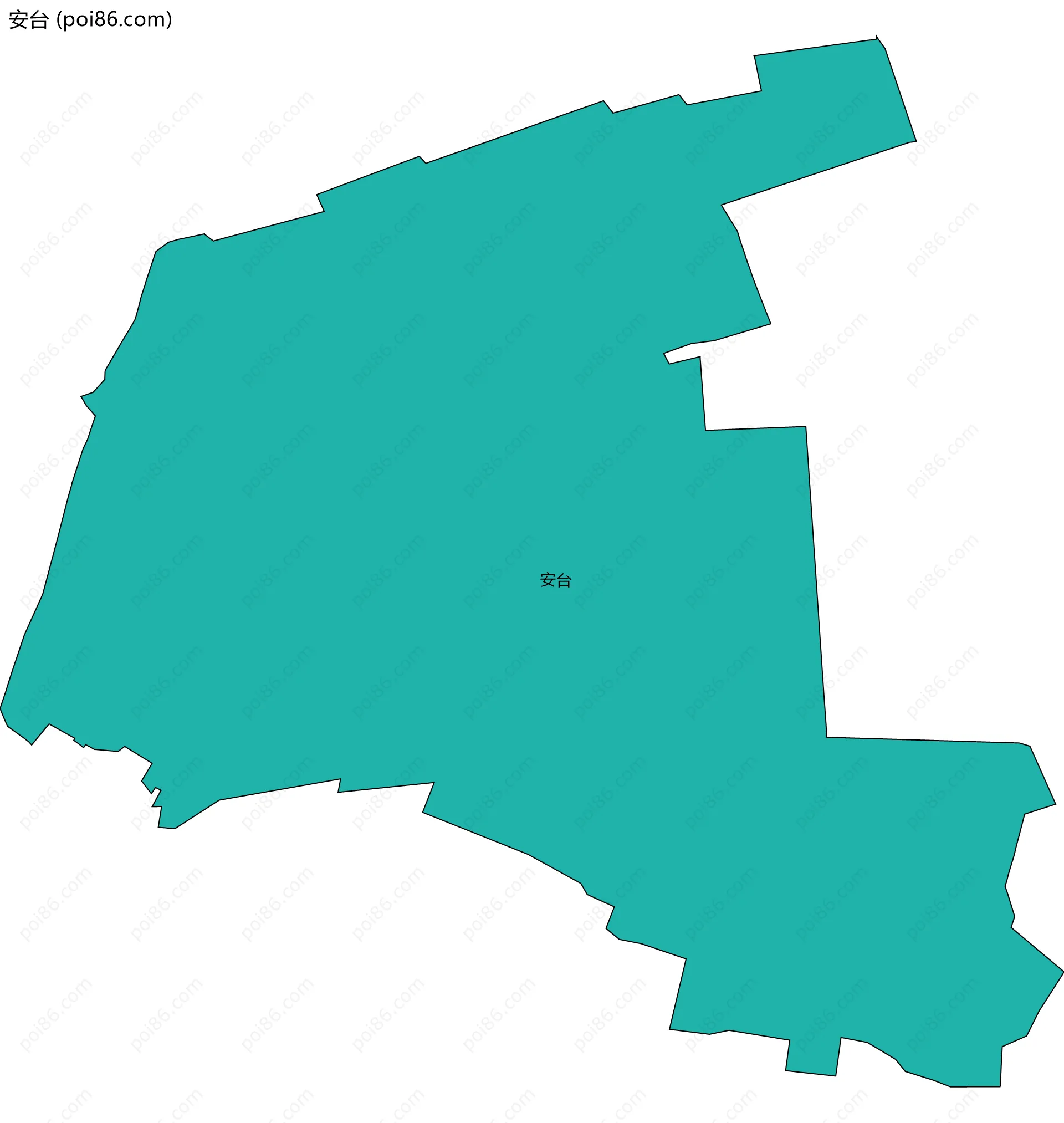安台边界地图