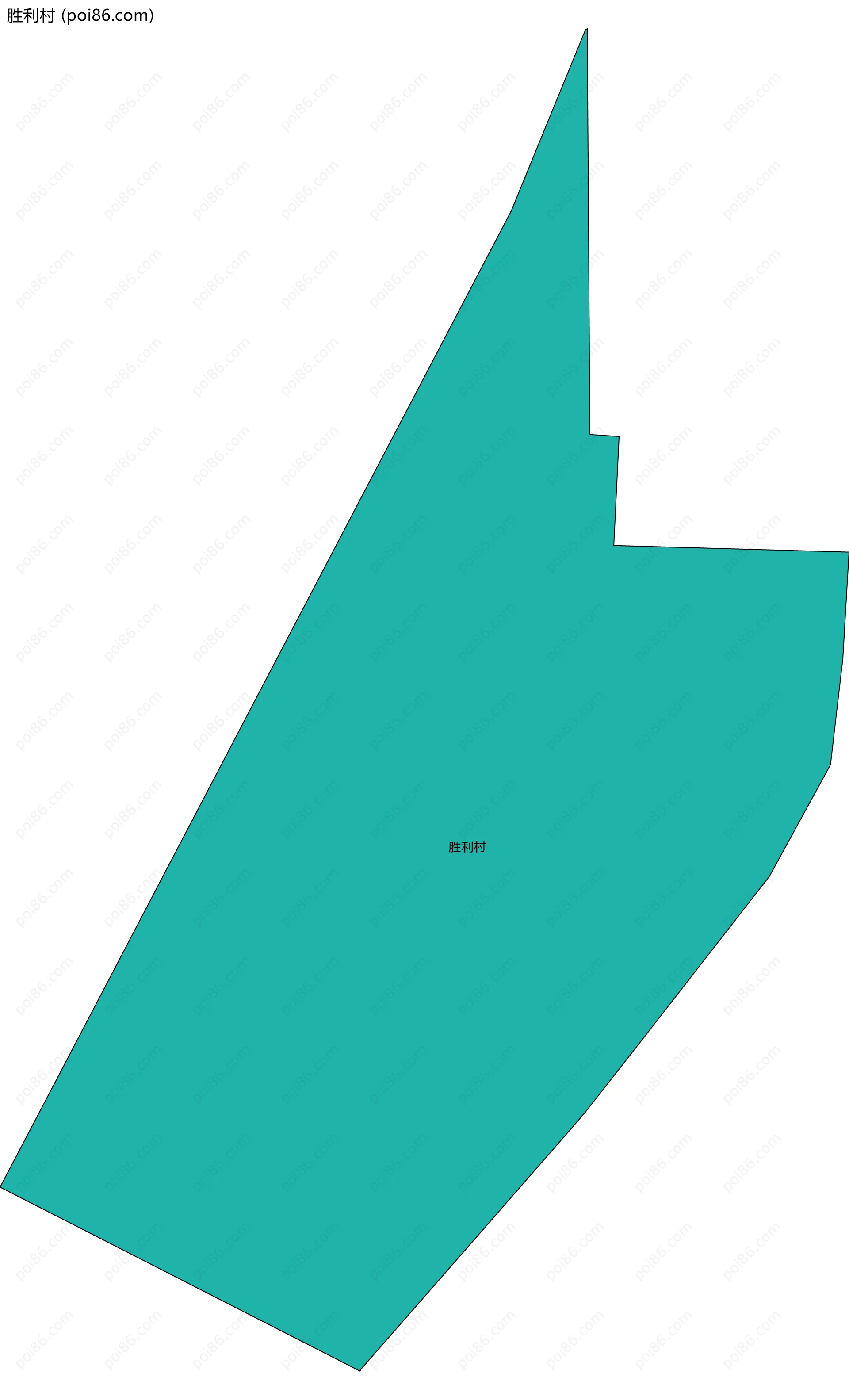 胜利村边界地图