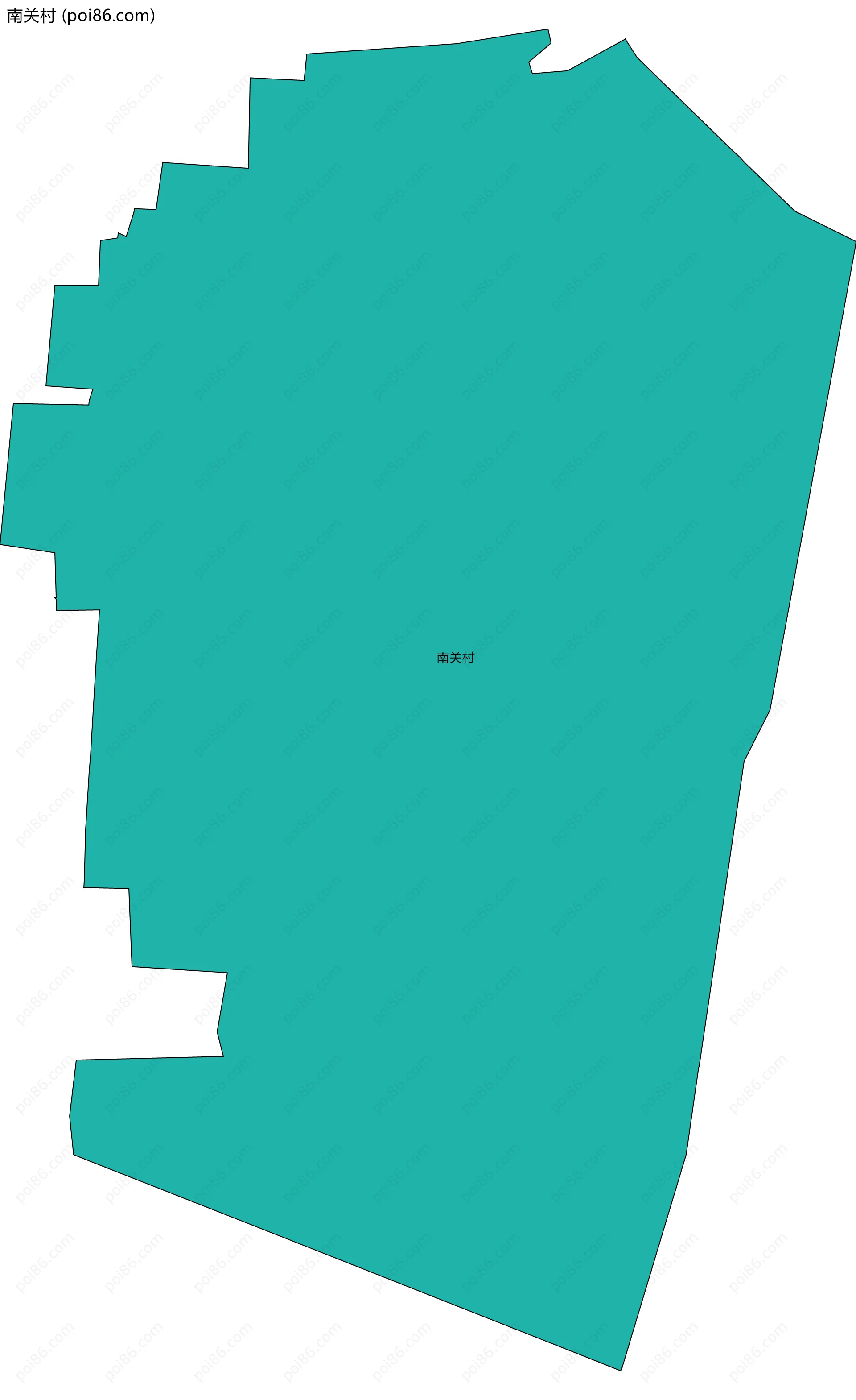 南关村边界地图