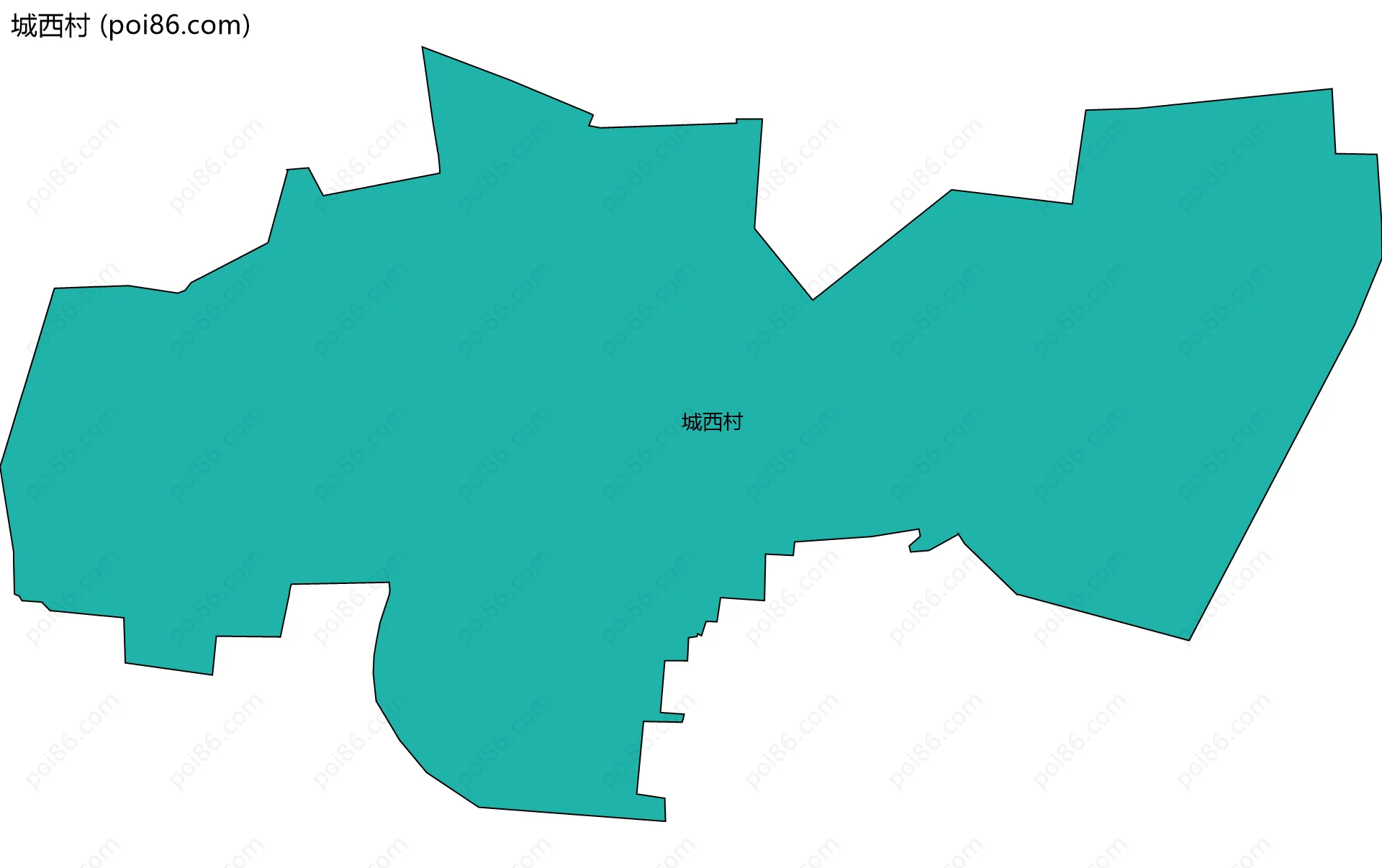 城西村边界地图