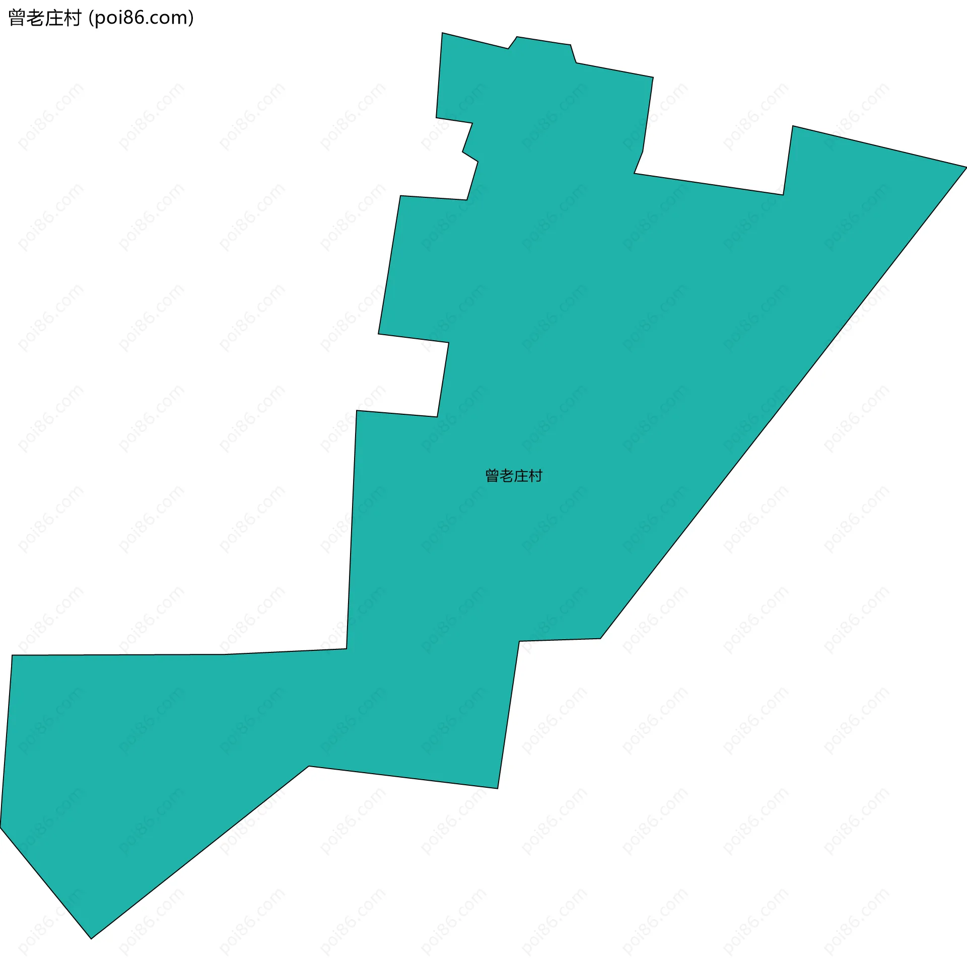 曾老庄村边界地图